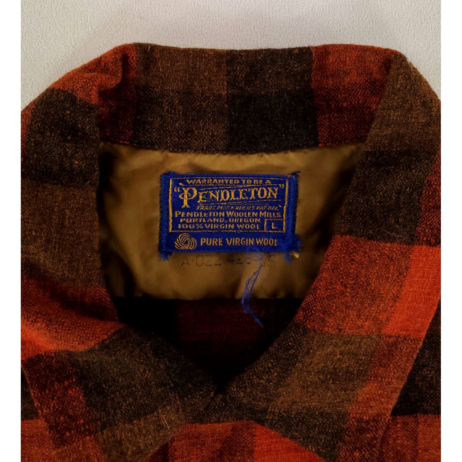 Pendleton VINTAGE Pendleton Board Shirt Buffalo Check Red Black Long Sleeve Mens L Size US L / EU 52-54 / 3 - 2 Thumbnail