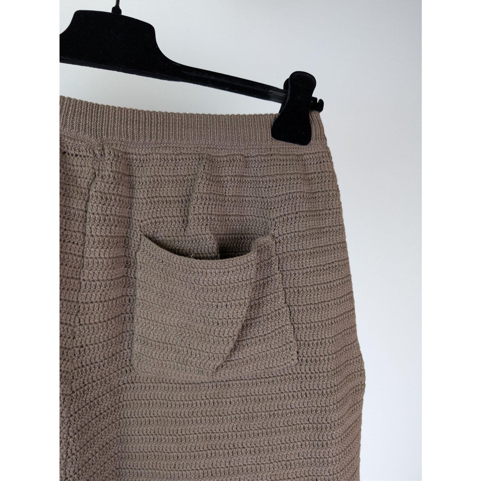 Nanushka o1rshd1 CC20 Caden Crochet-Knit Shorts in Brown Size US 32 / EU 48 - 13 Thumbnail