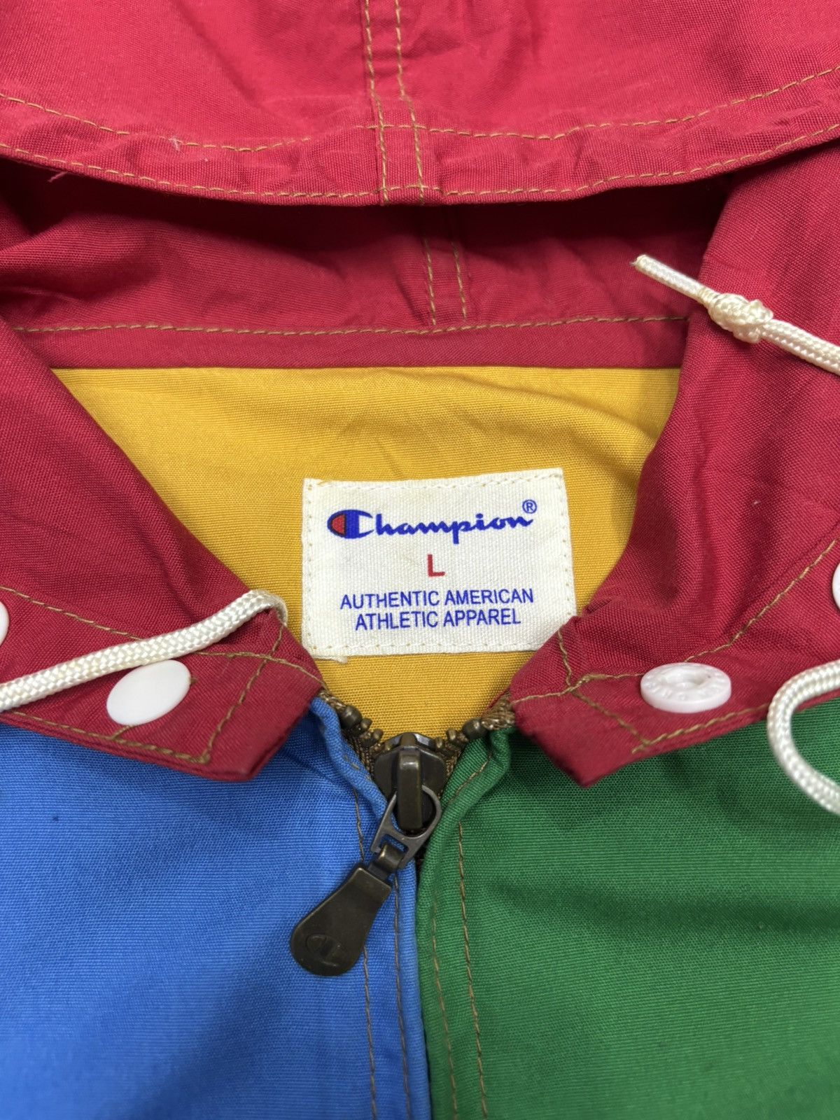 Carhartt 🔥RARE CHAMPION COLOUR BLOCK HOODIE JACKET Size US M / EU 48-50 / 2 - 14 Thumbnail