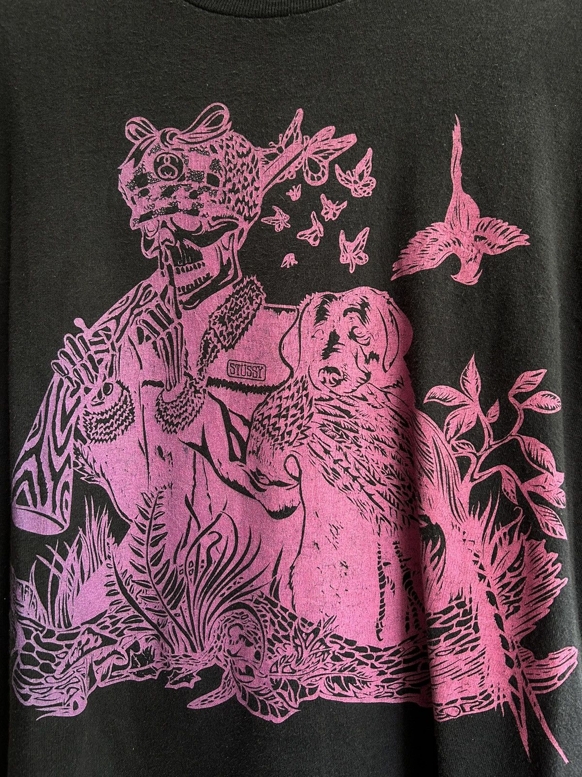 Stussy Stussy Skull Black Faded Shirt Size US S / EU 44-46 / 1 - 3 Thumbnail