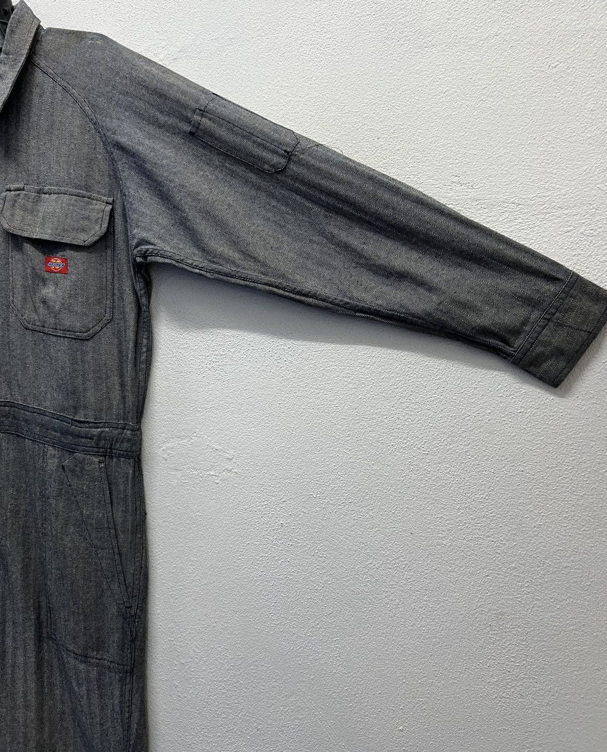 Vintage Vintage TEAGLES Herringbone Denim Coveralls Japanes Workwear Size US 39 - 3 Thumbnail