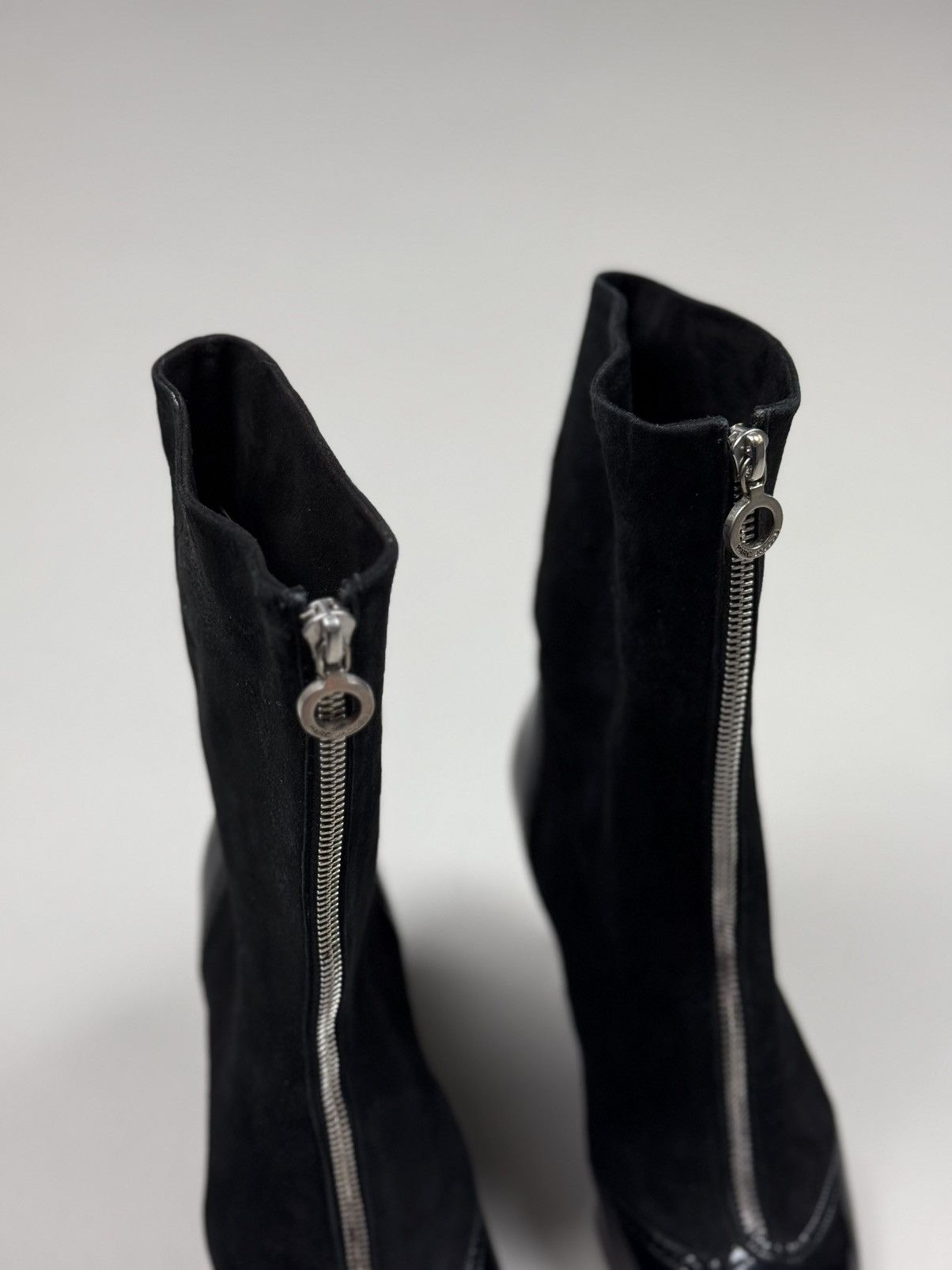 Marc Jacobs Marc Jacobs Heeled Full Zip Leather Suede Ankle Boots Shoes Size US 9.5 / IT 39.5 - 8 Thumbnail