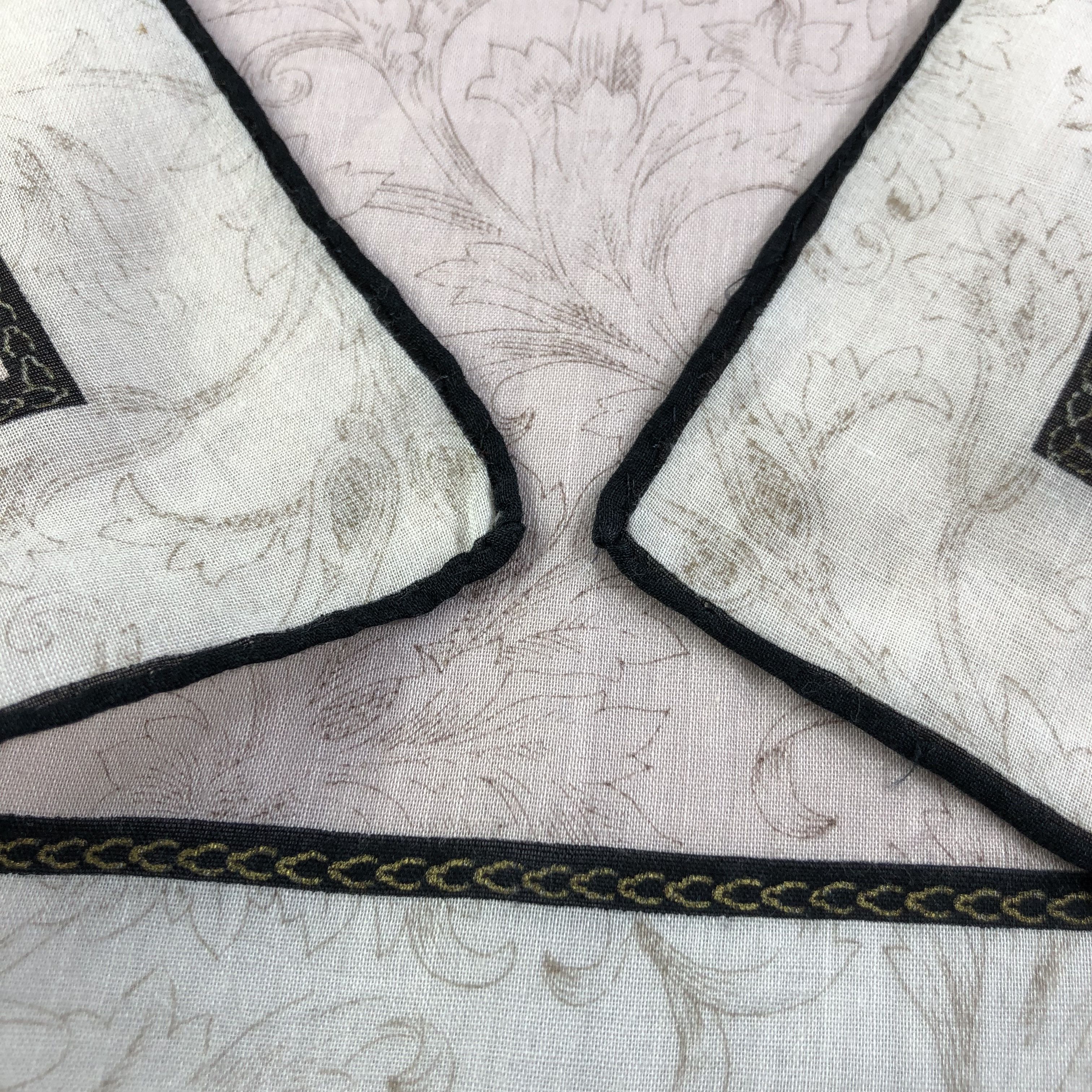 Lanvin × Vintage Lanvin Hand Rolled Handkerchief Neckerchief Bandana H1837 Size ONE SIZE - 5 Thumbnail