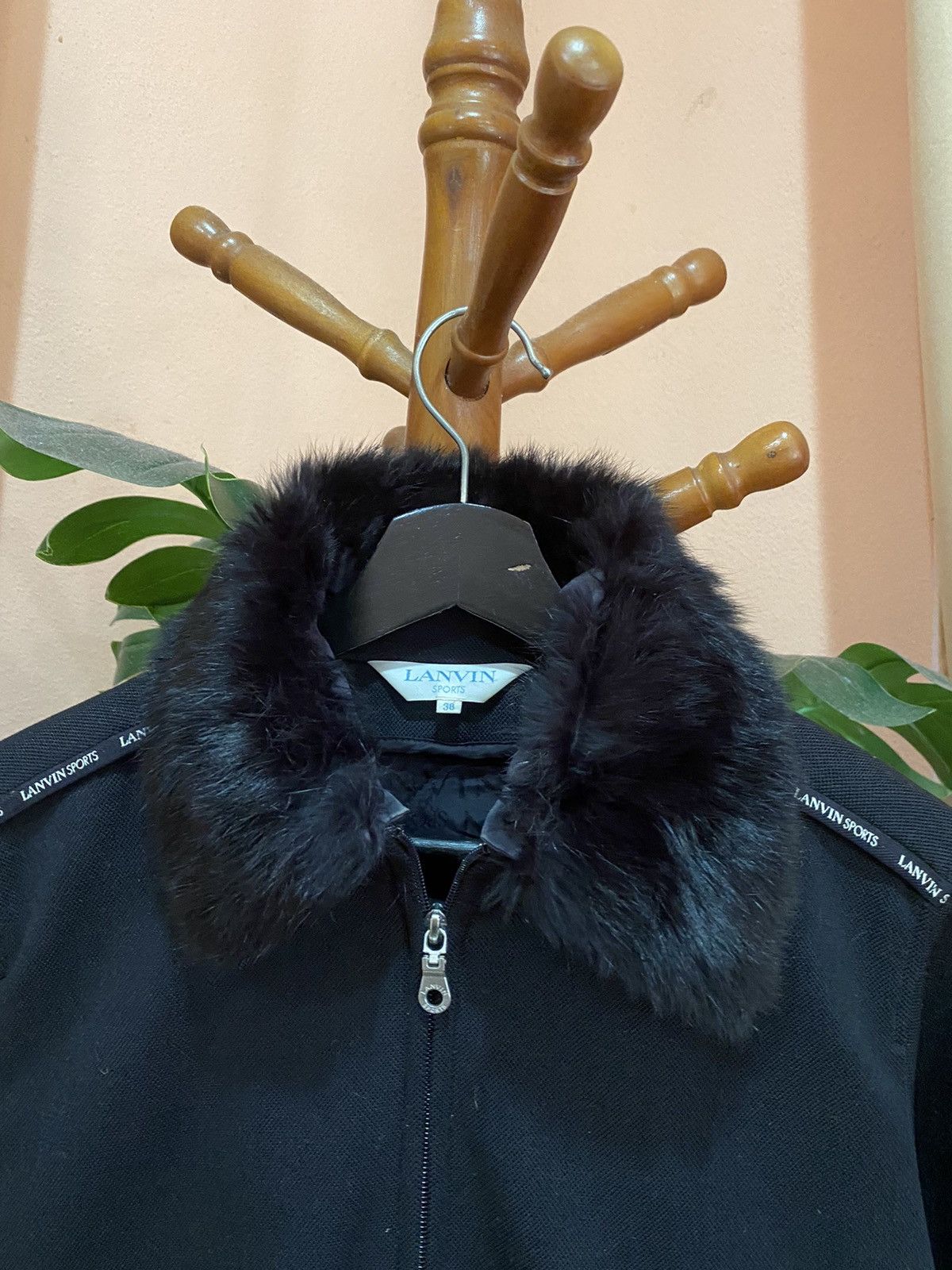 Lanvin Lanvin Sports Black Jacket – Elegant Fur Collar, Women’s Size XS / US 0-2 / IT 36-38 - 6 Thumbnail