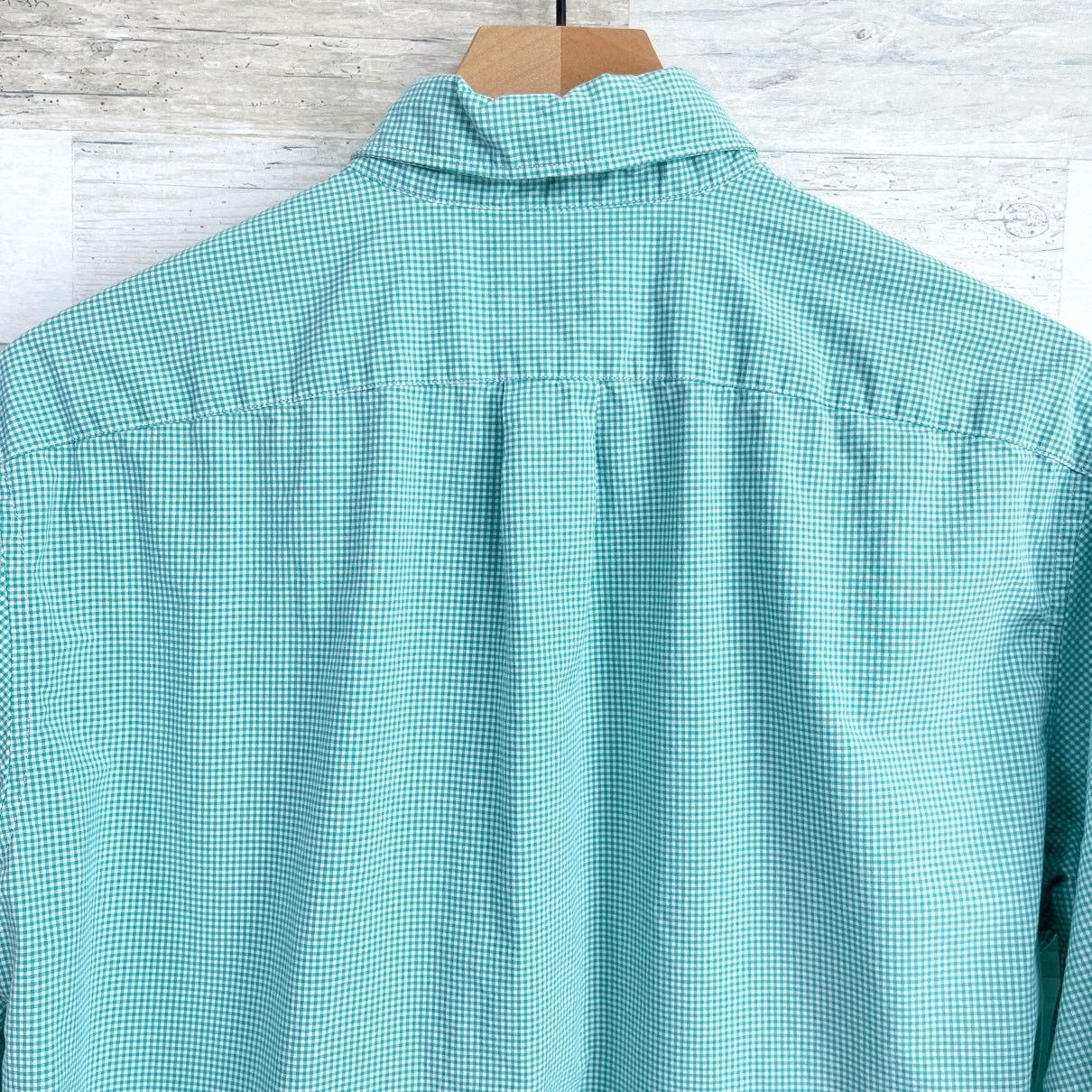 J.Crew J Crew Cotton Poplin Shirt Green Micro Gingham Slim Mens M Size US M / EU 48-50 / 2 - 4 Thumbnail