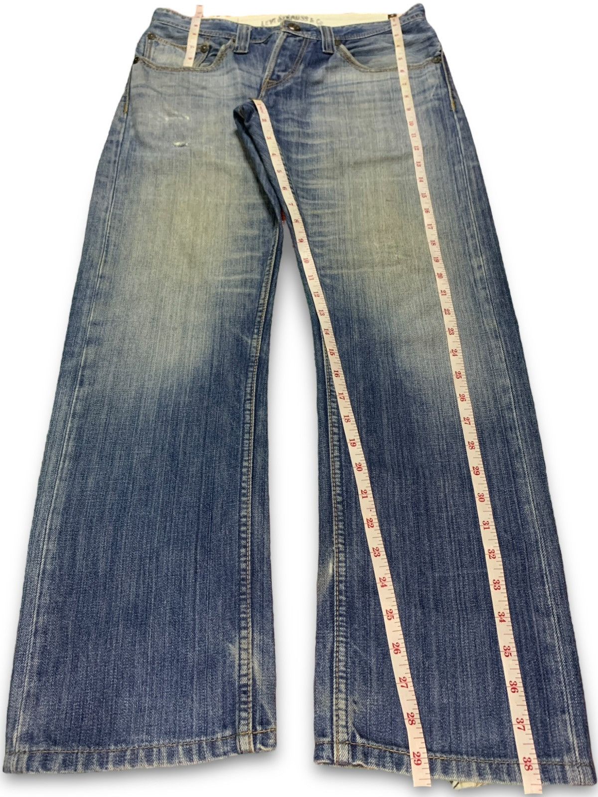 Vintage Levis 511 Button Fly Style Distressed Loose Jeans
