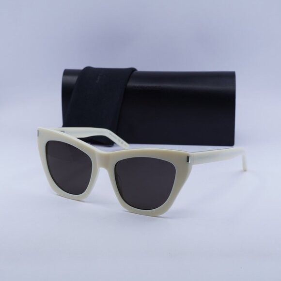Saint Laurent Paris 🕶️ New Saint Laurent SL214 KATE 035 Sunglasses - Ivory Size ONE SIZE - 11 Thumbnail