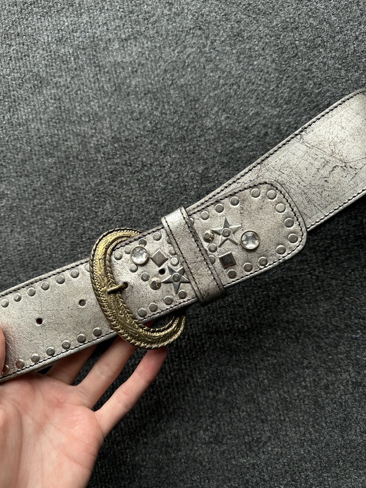 Other 🚨Vintage Crazy Metal Belt Drip Japanese Hype bb Simon Size ONE SIZE - 3 Thumbnail