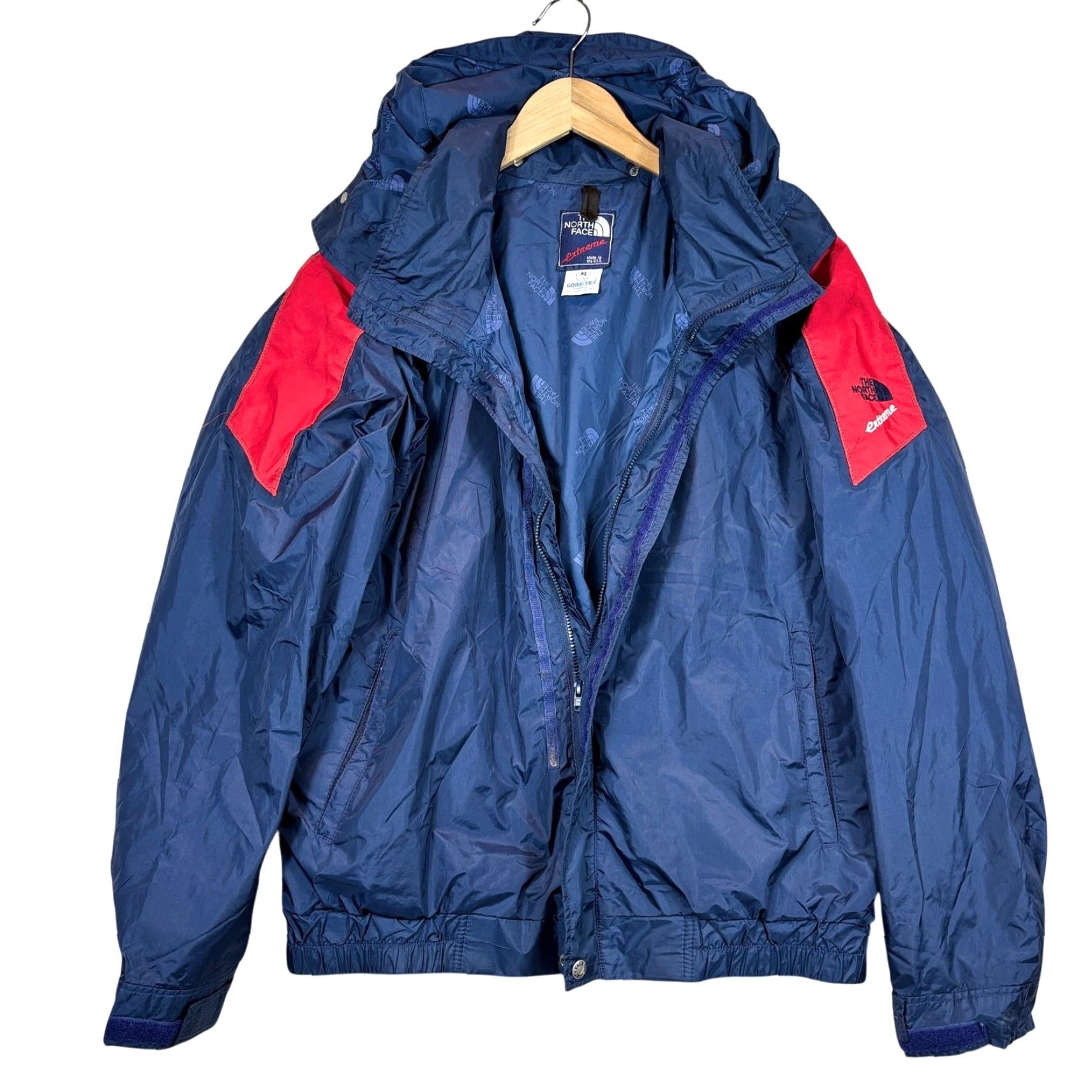The North Face VINTAGE The North Face Jacket XL Mens Blue Red Gore-Tex Nylon Made in USA Size US XL / EU 56 / 4 - 2 Thumbnail