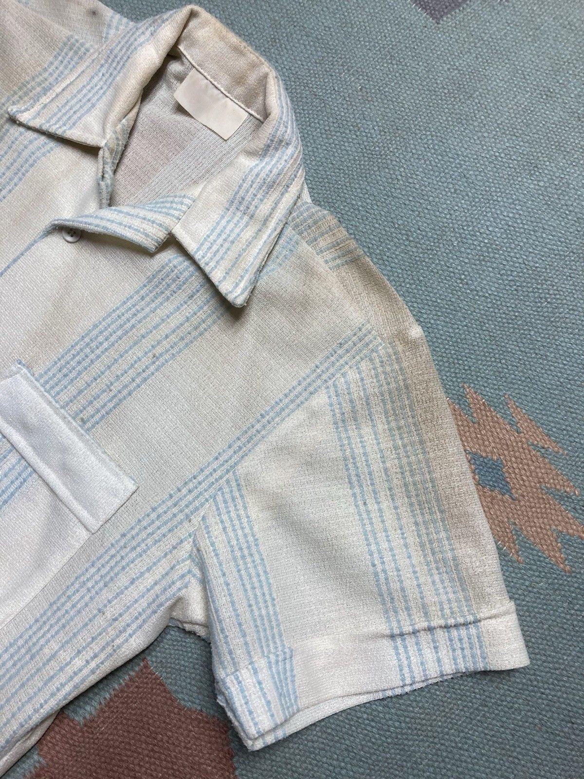 Sears × Vintage 70s polo shirt textured knit striped sears kings road large Size US L / EU 52-54 / 3 - 4 Thumbnail