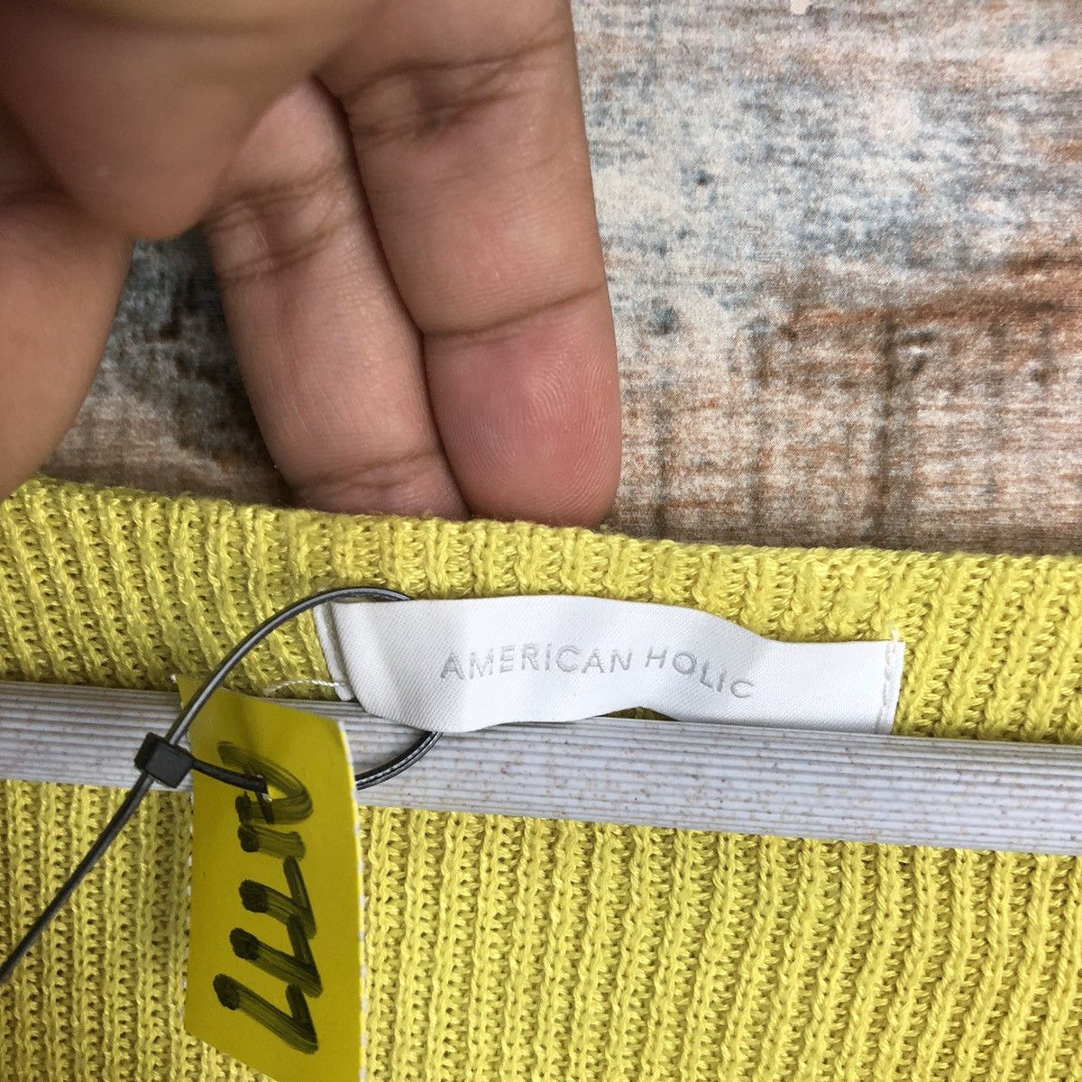 Homespun Knitwear × Japanese Brand American Holic Yellow Knitwear #A1777 Size M / US 6-8 / IT 42-44 - 10 Thumbnail