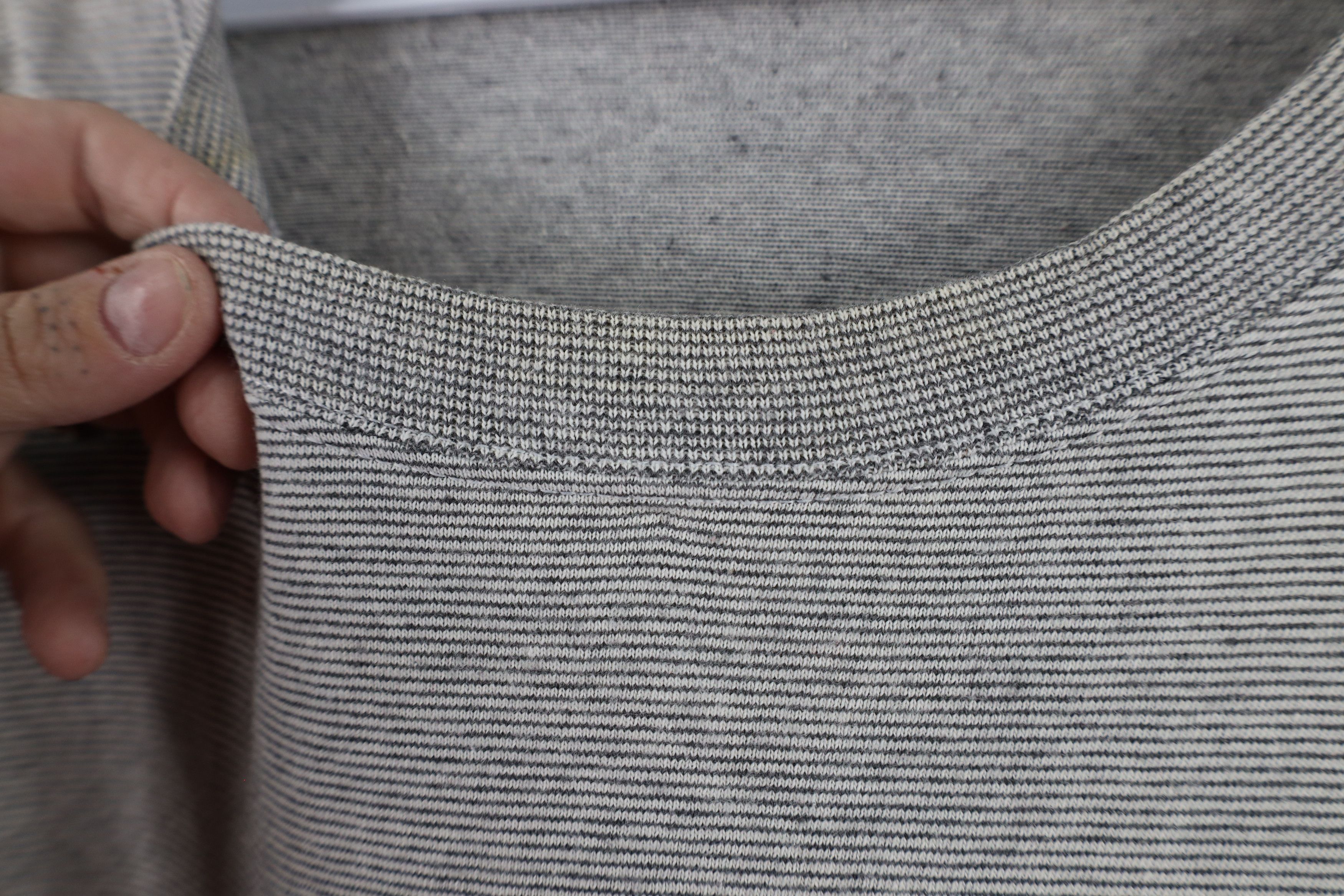 Vintage Vintage 90s Streetwear Striped Long Sleeve T-Shirt Cotton Size US XL / EU 56 / 4 - 4 Thumbnail