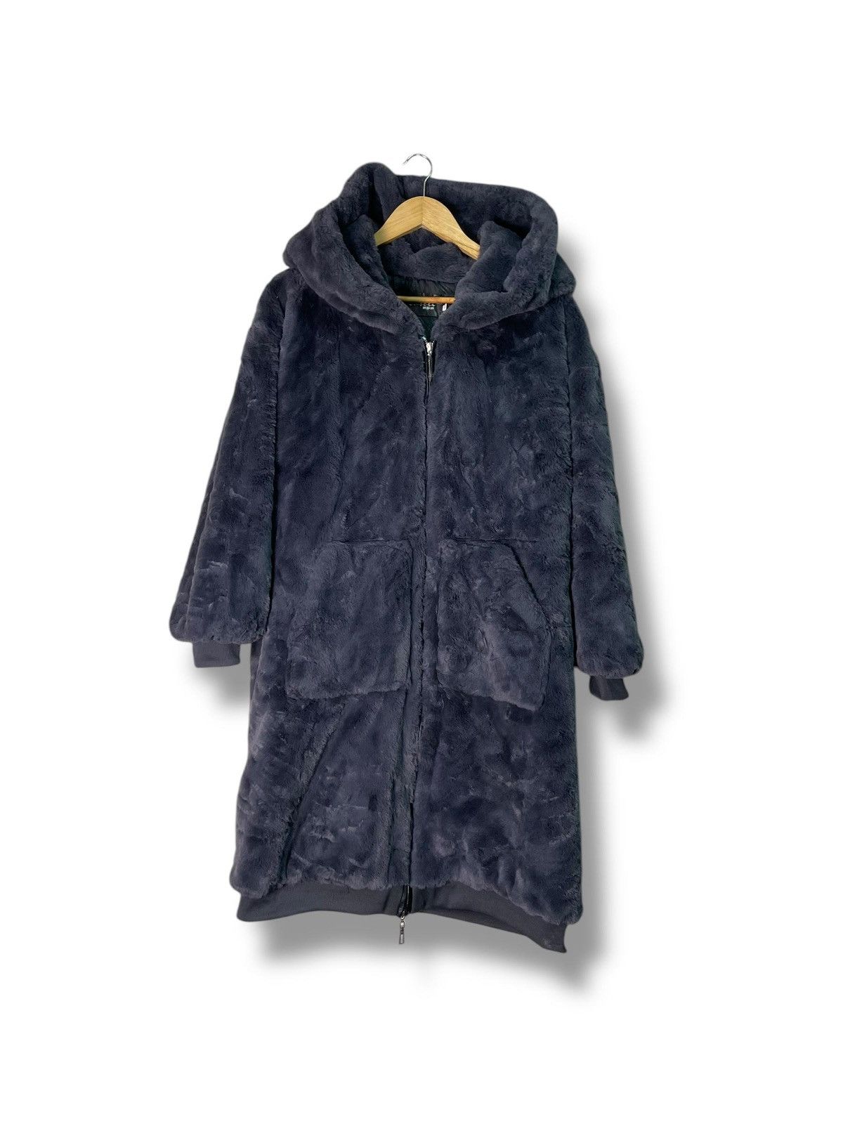Japanese Brand × Vintage Laseti Faux Fur Coat with Hood (3) Size US L / EU 52-54 / 3 - 3 Thumbnail