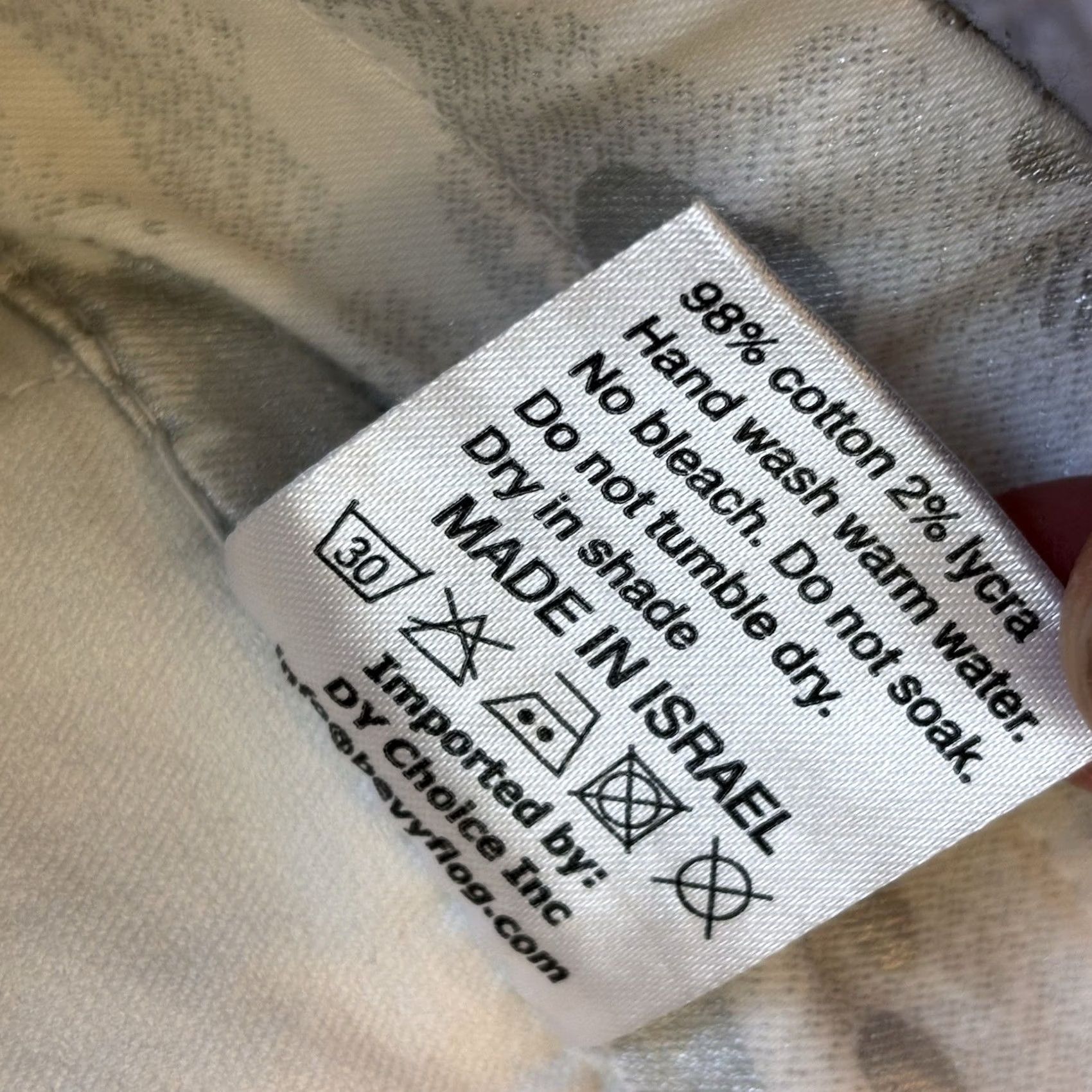 Vintage Bevy Flog Pants Womens Shely White Gray Silver Camo Drawstring Pull-on sz 26 Size 26" / US 2 / IT 38 - 7 Thumbnail