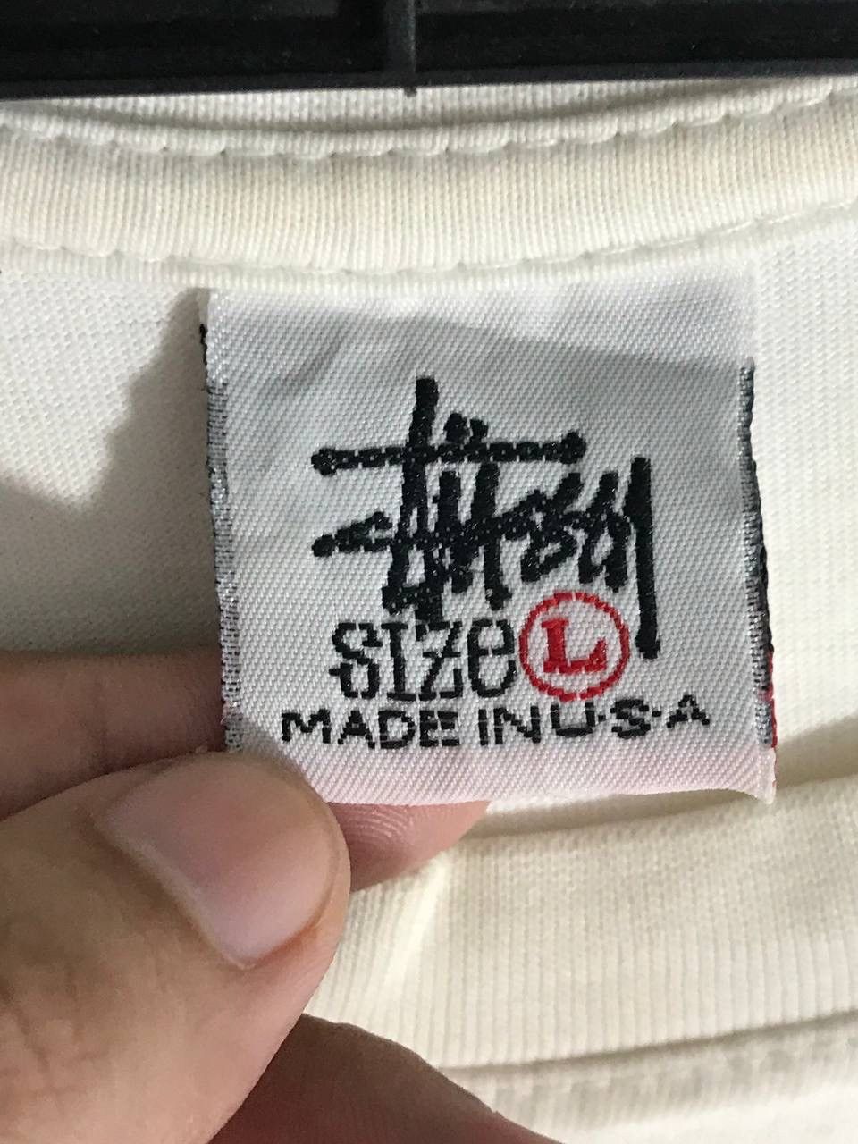 Stussy Vintage 90s Stussy all the jazz stickman nature distress Size US L / EU 52-54 / 3 - 6 Thumbnail