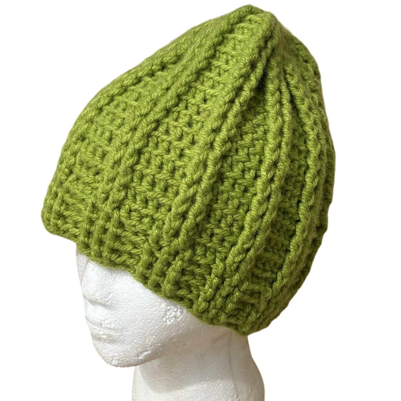 Other Green Knitted Beanie Size ONE SIZE - 2 Thumbnail