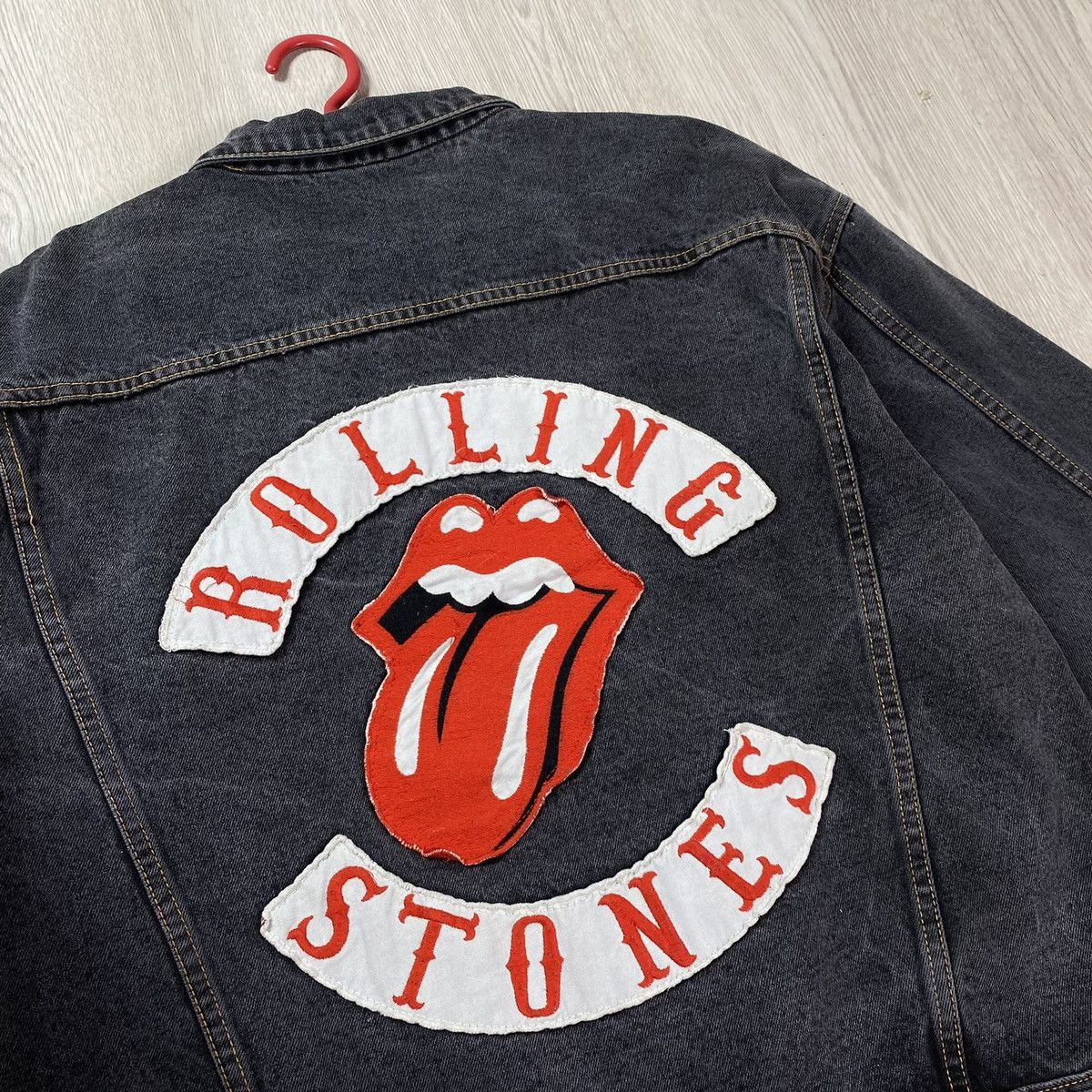 The Rolling Stones Rolling Stones Denim Jacket Vintage 90s Brockum Size US XL / EU 56 / 4 - 3 Thumbnail