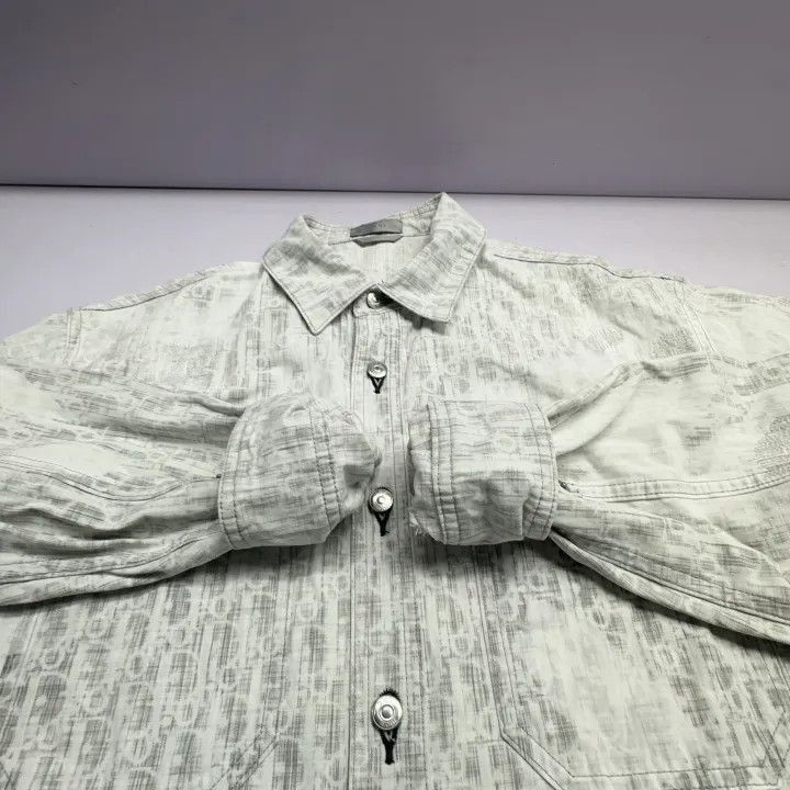 Dior Dior Dior FW21 Oblique Loose Long Sleeve Shirt 0079-2507 Size US M / EU 48-50 / 2 - 7 Thumbnail