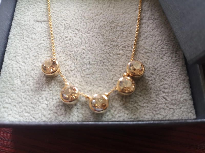 Designer Park Lane Rose Gold Plated Crystal Necklace and Earring Set Size ONE SIZE - 1 Thumbnail