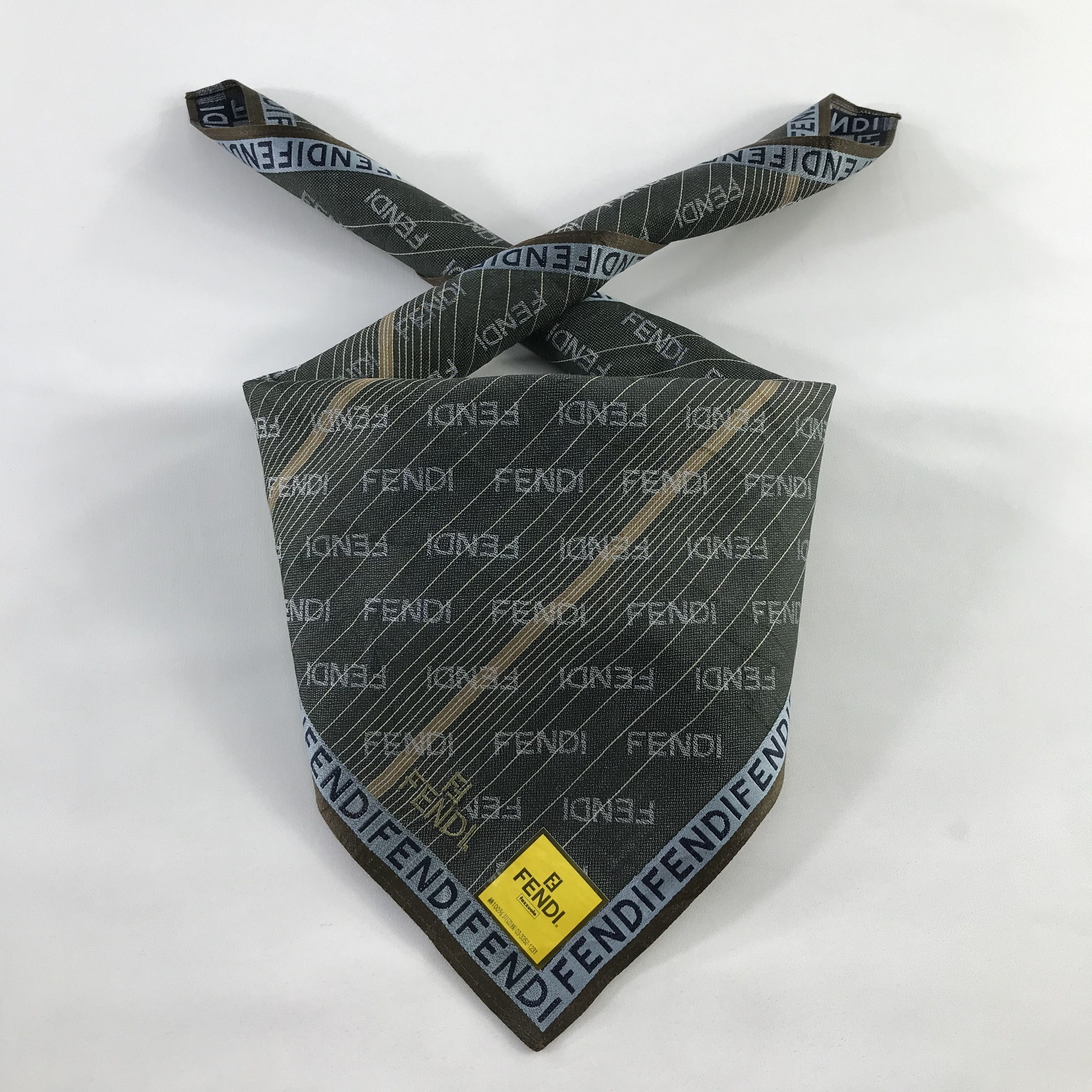 Vintage Vintage Fendi Bandana / Handkerchief / Neckerchief - S477 Size ONE SIZE - 3 Thumbnail