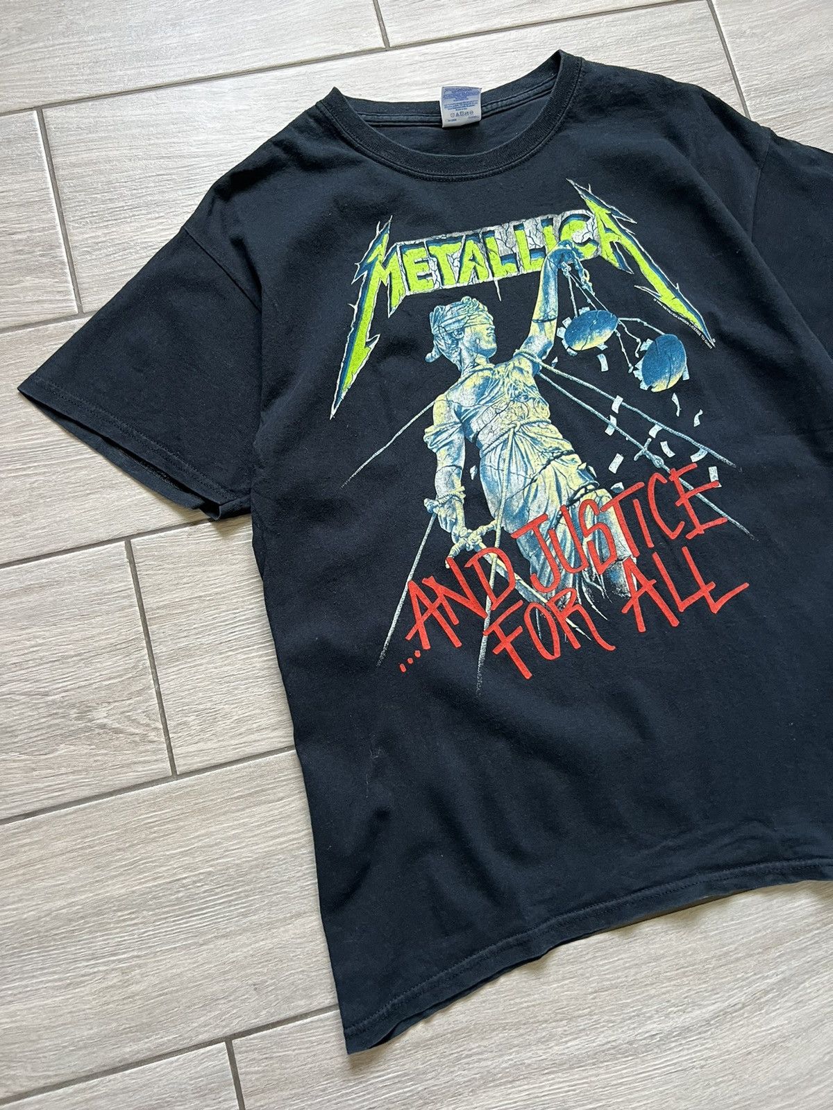 Band Tees Vintage Metallica And Justice For All From 2007 Size US L / EU 52-54 / 3 - 3 Thumbnail