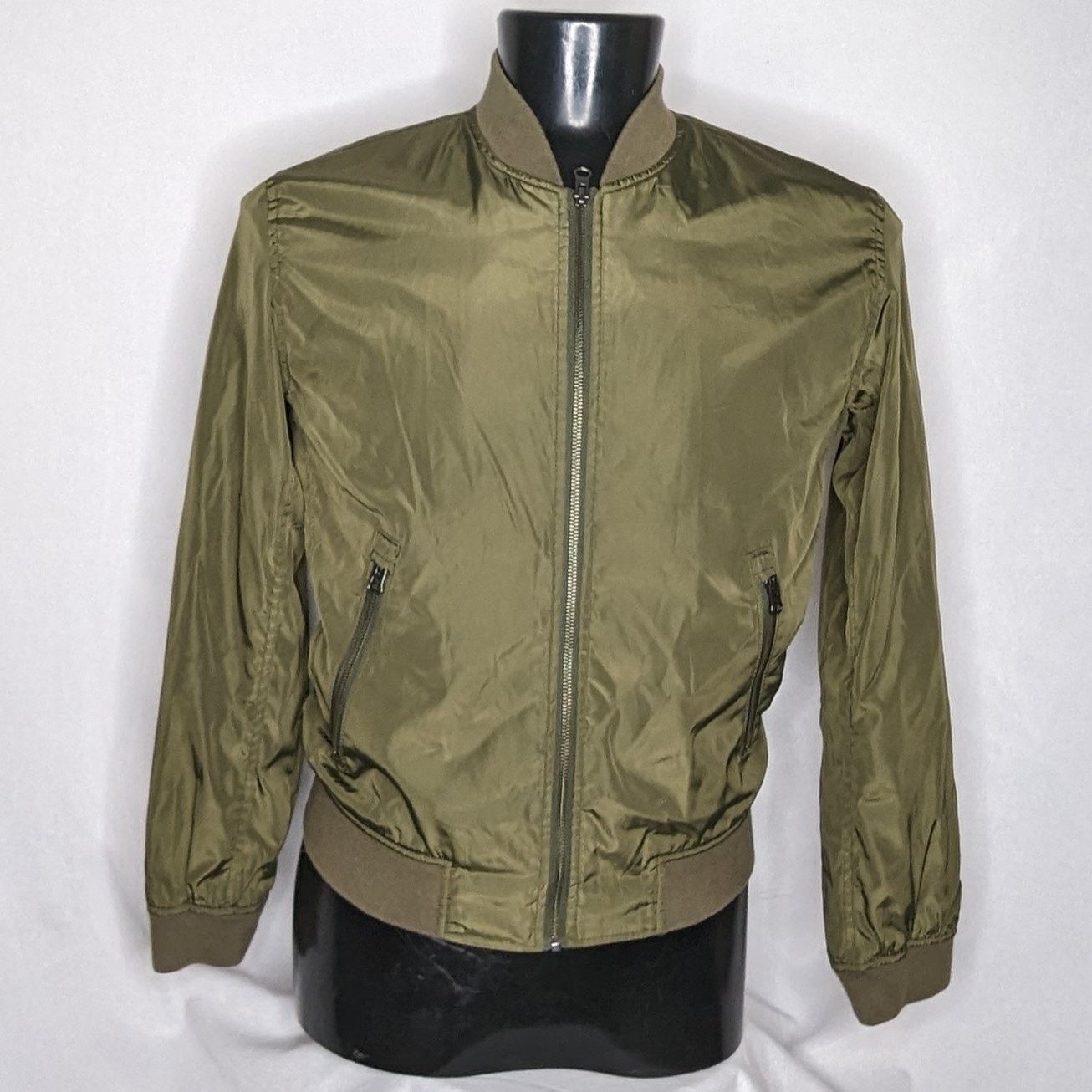 American Eagle Outfitters American Eagle Men's Bomber Jacket for Men Small Green Size US S / EU 44-46 / 1 - 1 Thumbnail