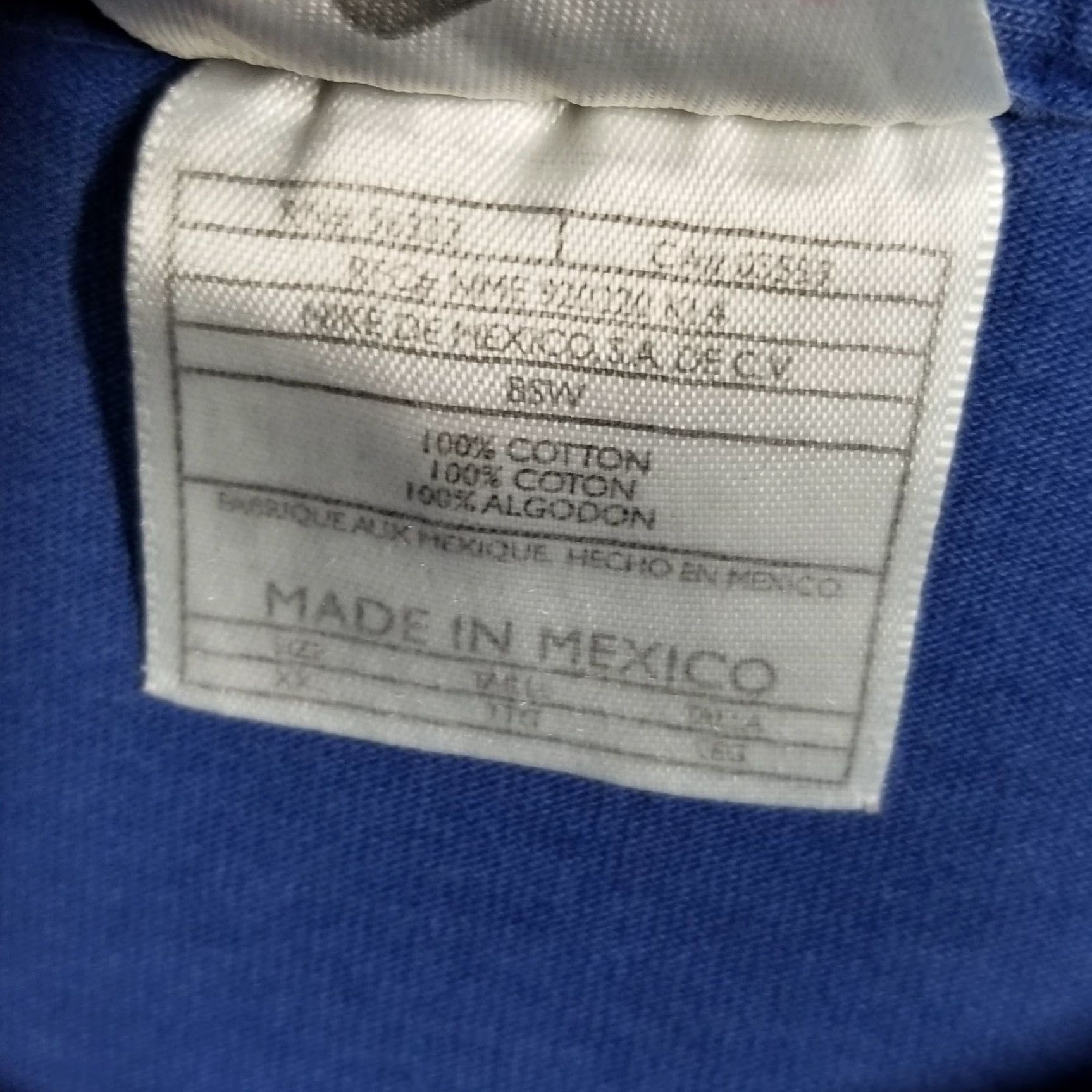 Nike VINTAGE Nike T-Shirt Men XL Blue Short Sleeve Crew Neck Cotton Solid 90s Athletic Streetwear Size US XL / EU 56 / 4 - 3 Thumbnail