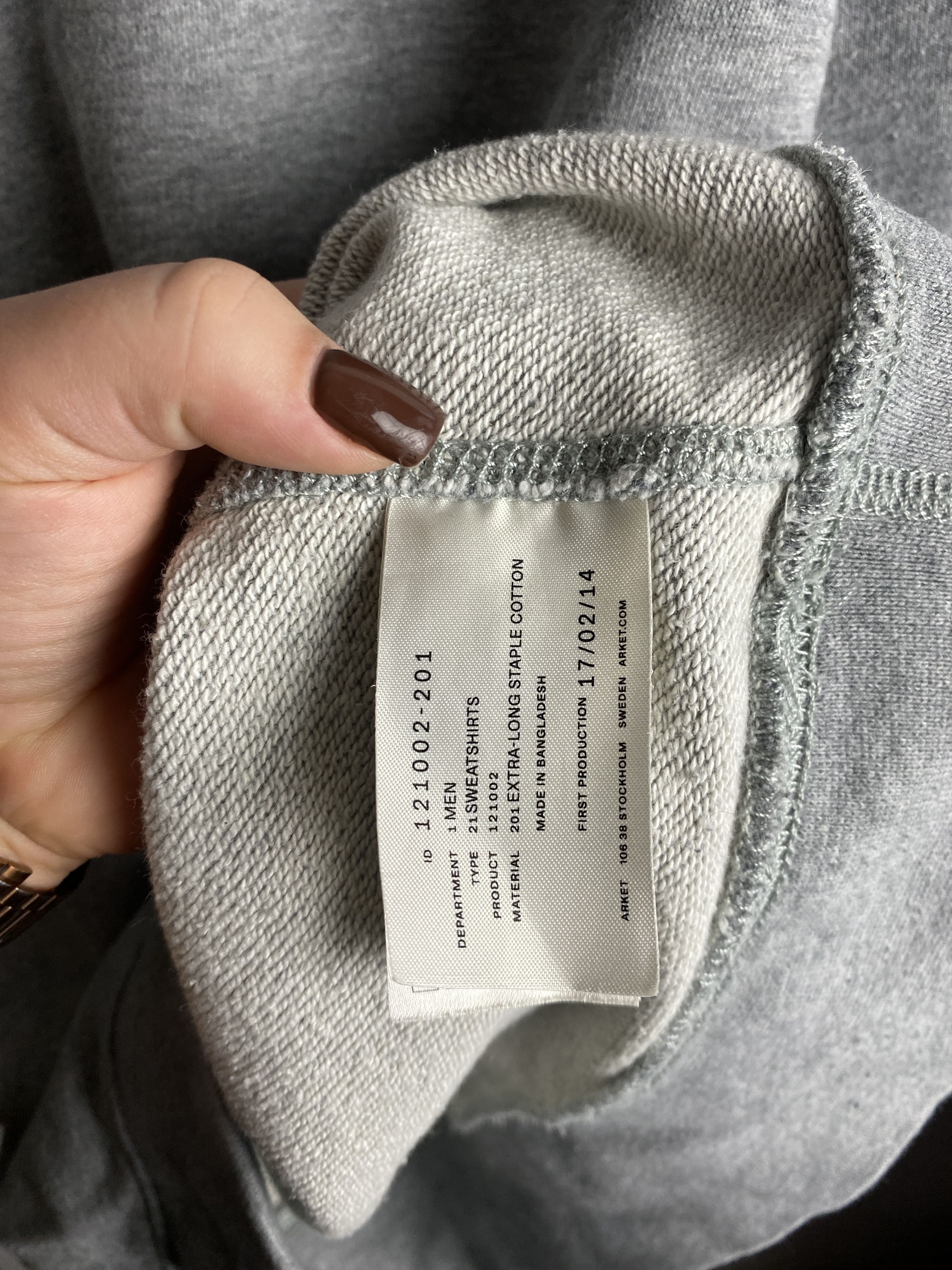 Arket Arket French Terry sweatshirt crewneck casual Size US XL / EU 56 / 4 - 4 Thumbnail