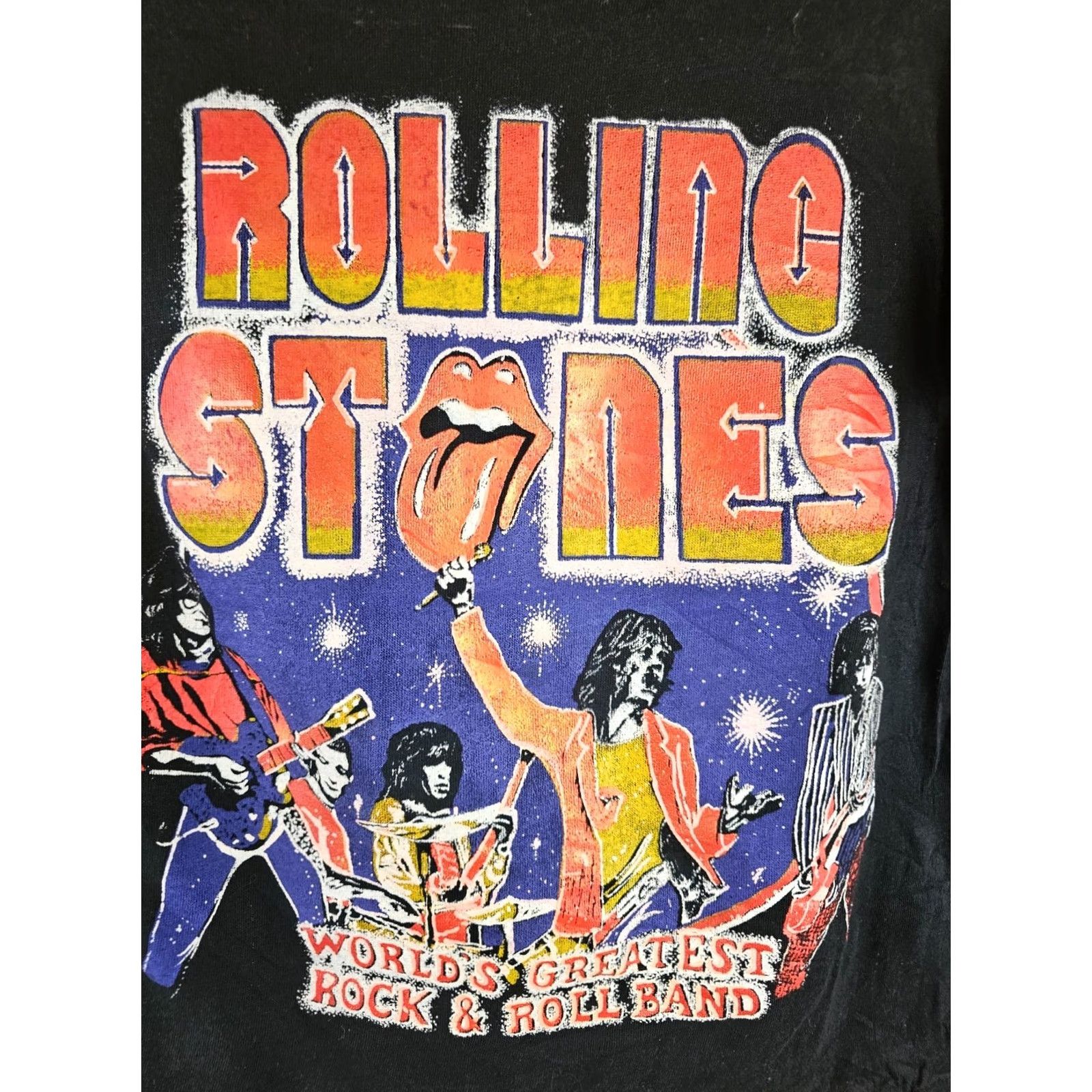 Vintage VINTAGE Deadstock 82' Rolling Stones Rock Tour Concert T-Shirt size M Black Cotton Men Shirt Shirts T-Shirt Mens 19 INCH Cross Chest 24 INCH Size US M / EU 48-50 / 2 - 6 Thumbnail