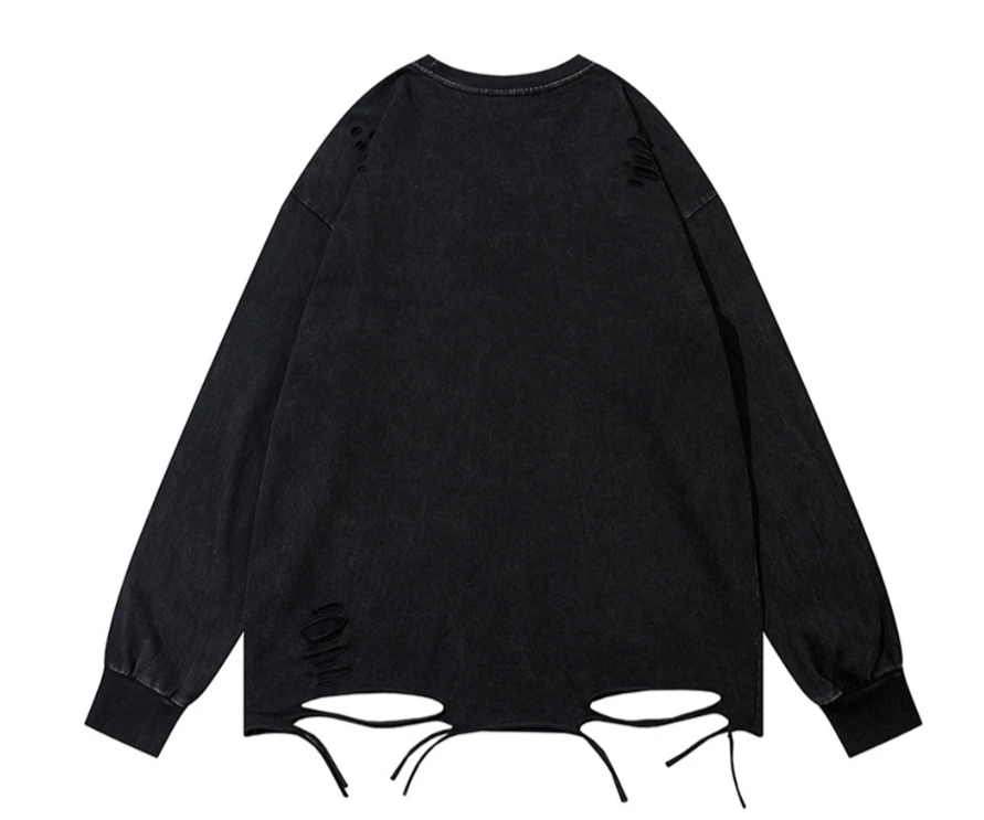 Japanese Brand Vintage Shirt Y2K Washed Gradient Long Sleeve Size US S / EU 44-46 / 1 - 2 Thumbnail