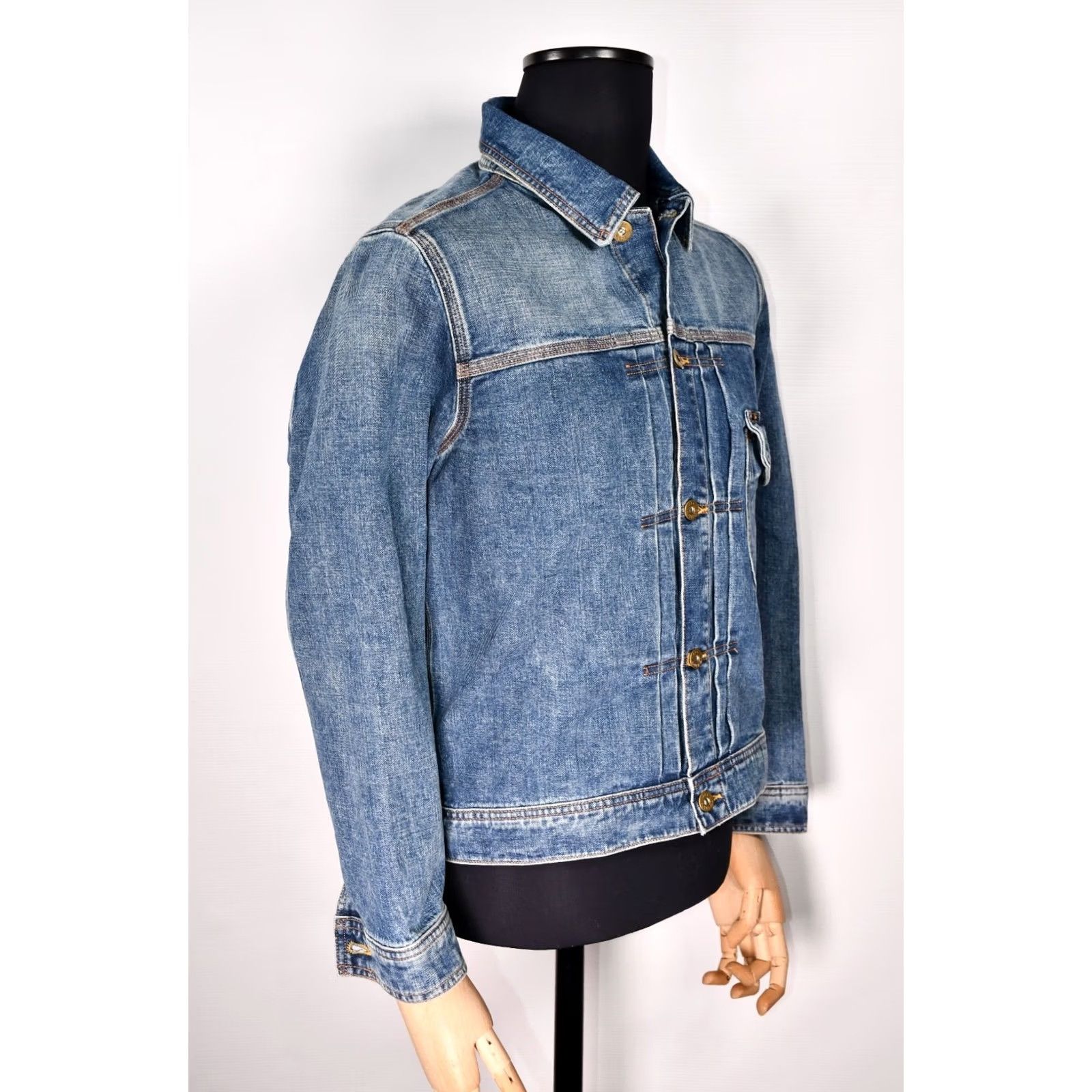 Lee LEE Cowboy Jacket Denim Jacket Men's M Blue 100% Cotton Regular Size M Vintage? (clear) Size US M / EU 48-50 / 2 - 5 Thumbnail