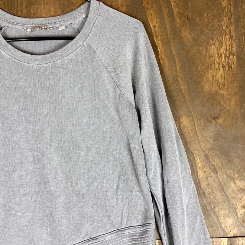 Athleta Athleta Sweatshirt Women Gray Serenity Criss Cross Pullover Modal Blend M Size M / US 6-8 / IT 42-44 - 5 Thumbnail