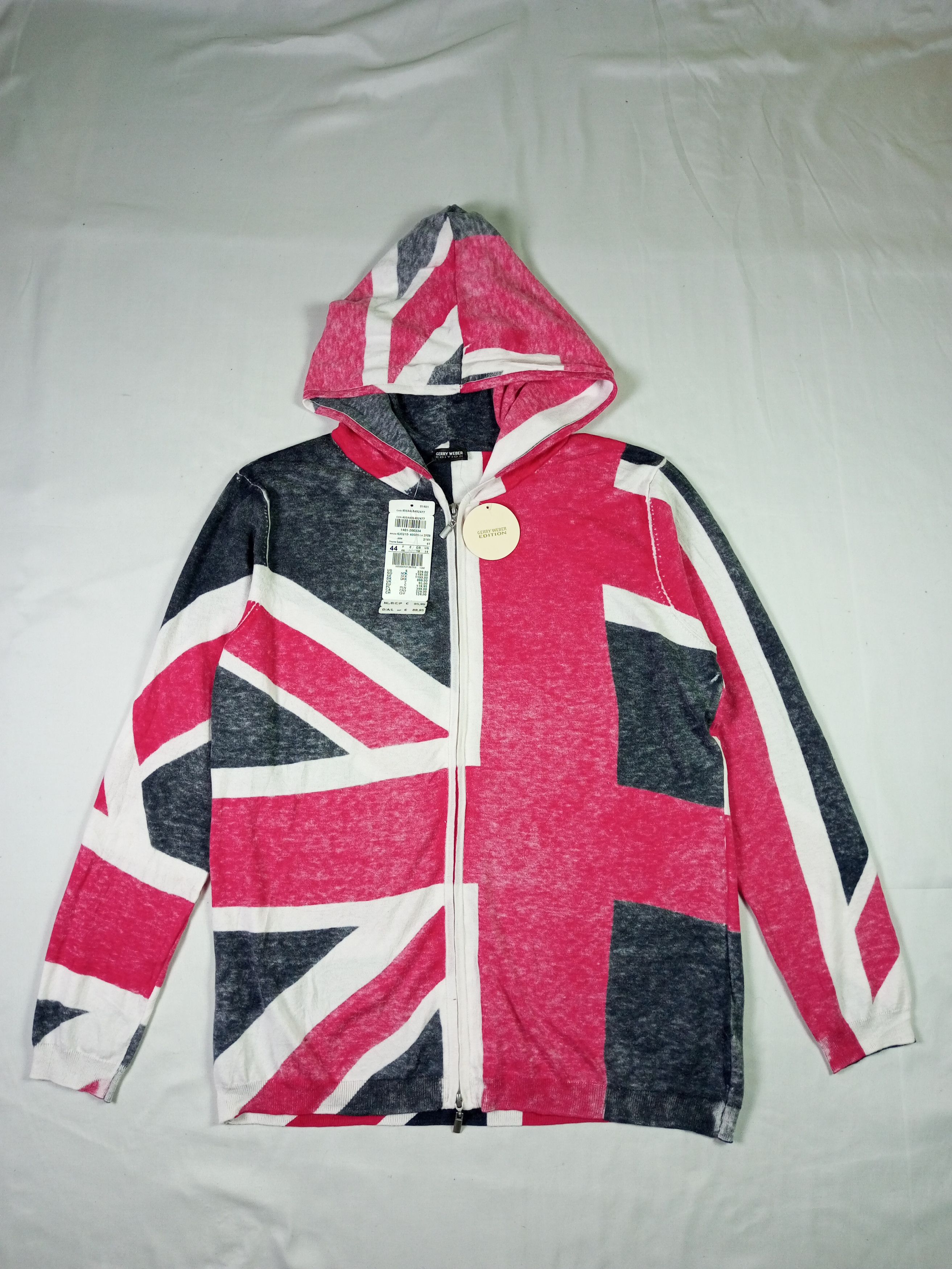 If Six Was Nine × Japanese Brand Gerry Weber Light Hoodie Union Jack All Over Print Size US L / EU 52-54 / 3 - 1 Thumbnail