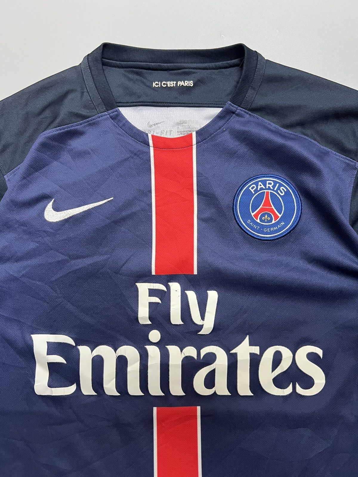 Nike 2015 Nike Paris Saint German Home Jersey Size US M / EU 48-50 / 2 - 2 Thumbnail