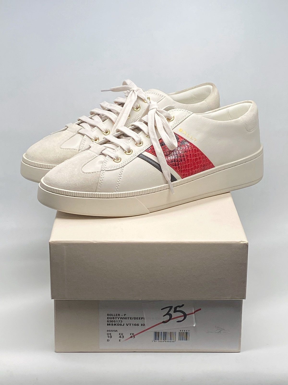 Bally Bally Roller Embossed Low-Top Sneakers size 43/us size 10 Size US 10 / EU 43 - 11 Thumbnail