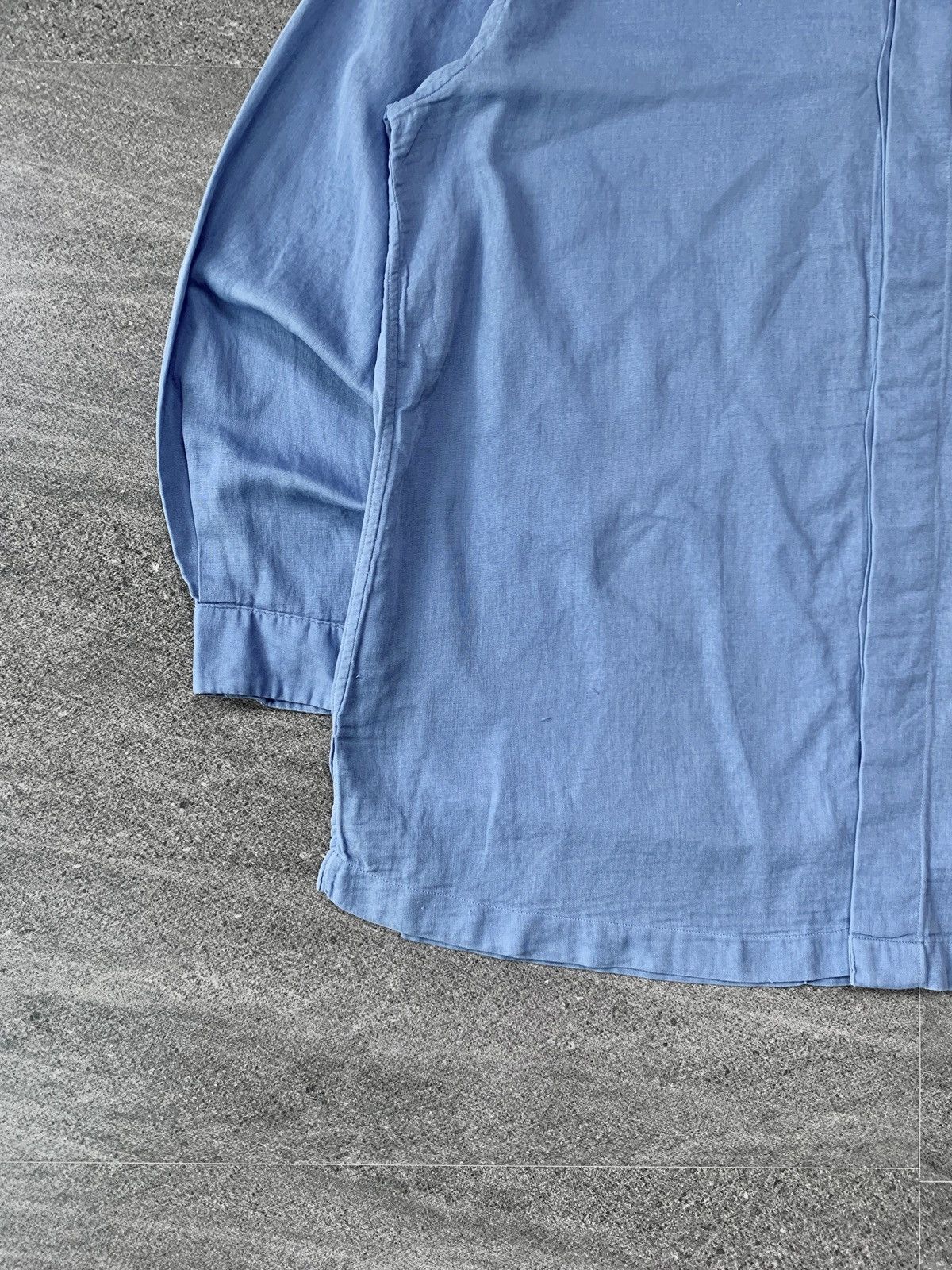 Issey Miyake Hidden Button Light Cotton Shirt Size US M / EU 48-50 / 2 - 3 Thumbnail