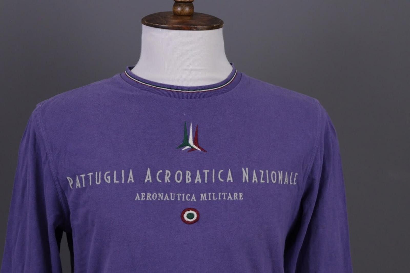 Aeronautica Militare Aeronautica Militare Purple Big Logo Pullover Sweater Size L Size US L / EU 52-54 / 3 - 3 Thumbnail