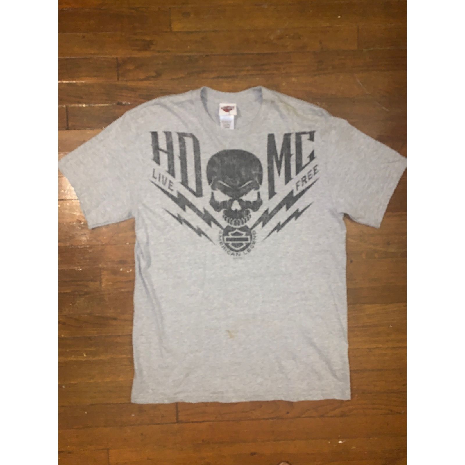 Harley Davidson Harley-Davidson Roswell Alien Motorcycle Tee Gray Men’s L Size US L / EU 52-54 / 3 - 4 Thumbnail