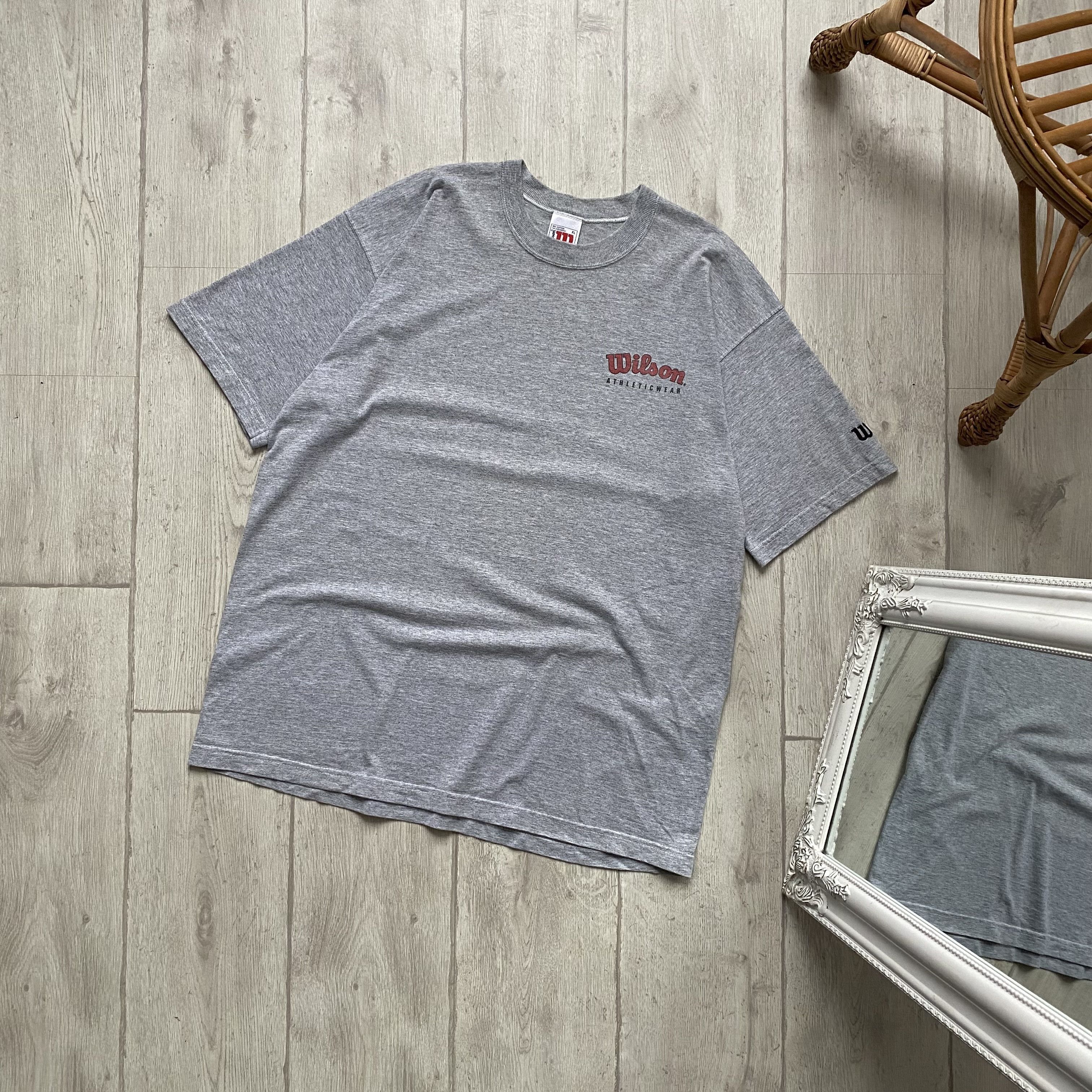 Wilson 🎾 CRAZY VINTAGE WILSON ATHLETICS LOGO TEE PERFECT WEAR Size US XL / EU 56 / 4 - 1 Thumbnail
