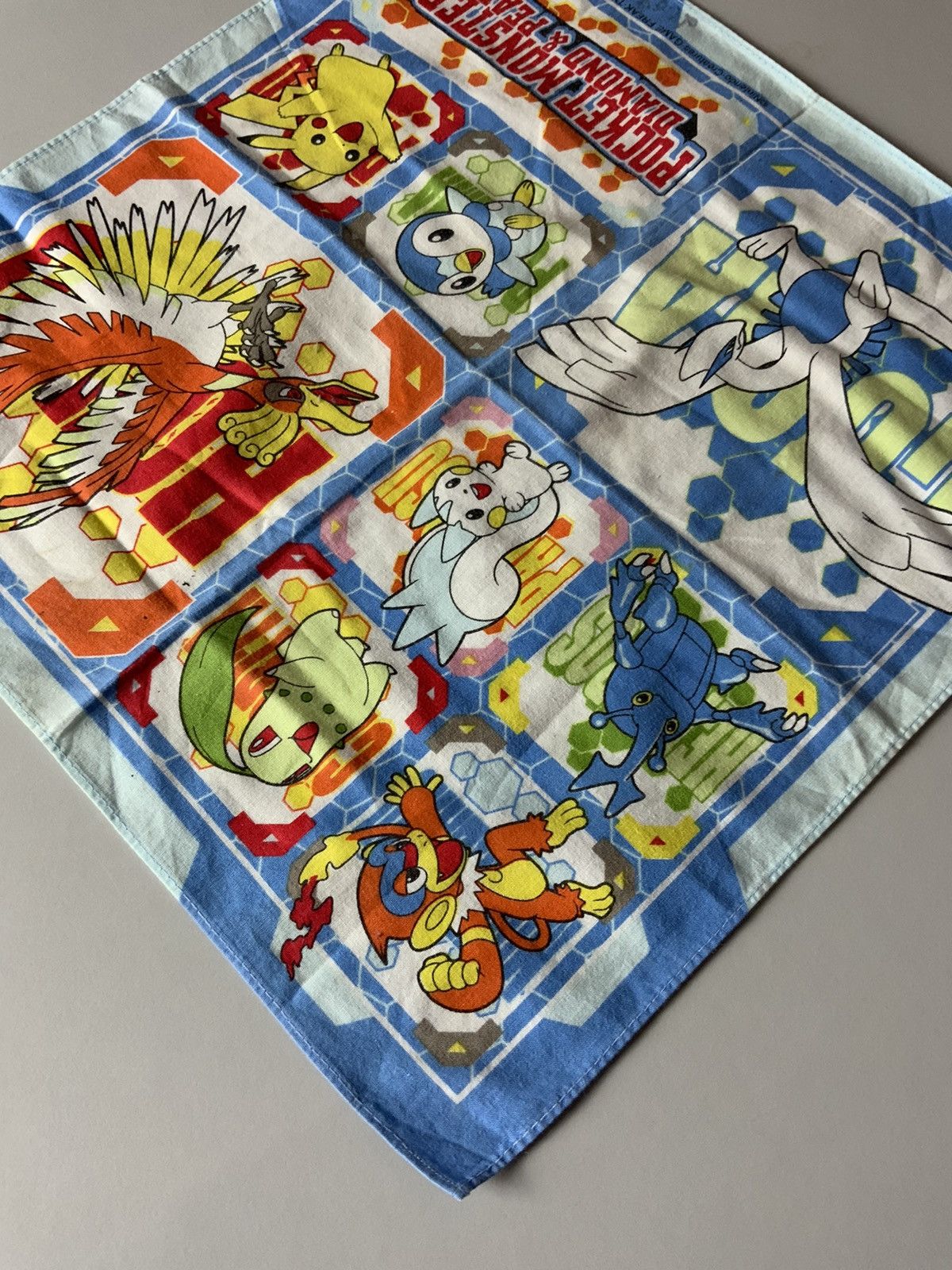 Japanese Brand Pocket Monster Diamond & Pearl Nintendo Pokemon Handkerchief Size ONE SIZE - 5 Thumbnail