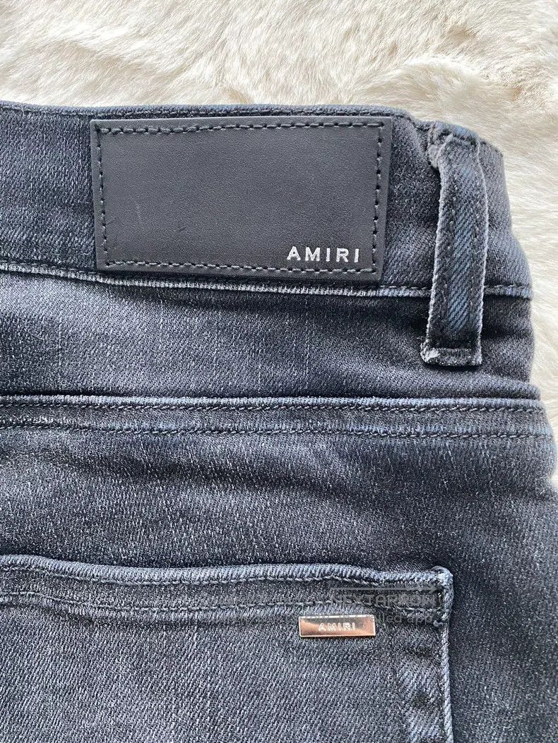 Amiri Amiri Size 32 Washed black and red jeans Size US 32 / EU 48 - 2 Thumbnail