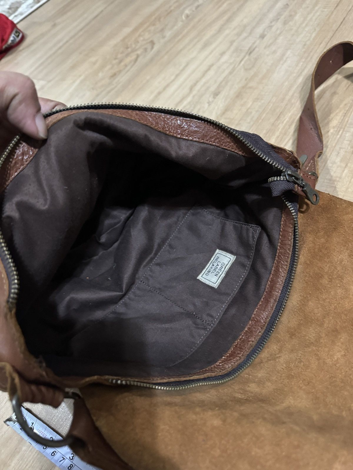 Japanese Brand × Leather GREEN LABEL RELAXING leather sling bag Size ONE SIZE - 3 Thumbnail