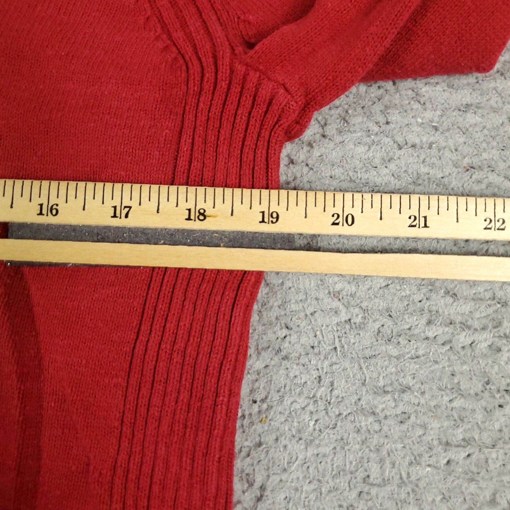 Nautica Nautica Mens Red Casual Sweater XS Extra Small 1/4 Zip Pullover Size US XS / EU 42 / 0 - 7 Thumbnail