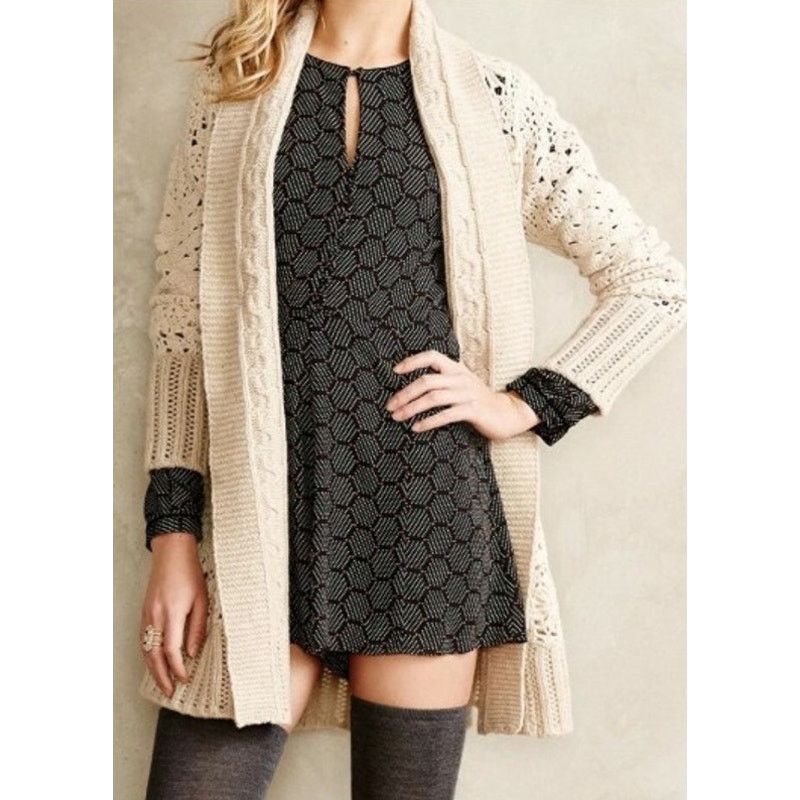 Anthropologie Anthropologie harlyn Honeycomb Long Sleeve Shorts Romper L Size 32" / US 10 / IT 46 - 5 Thumbnail