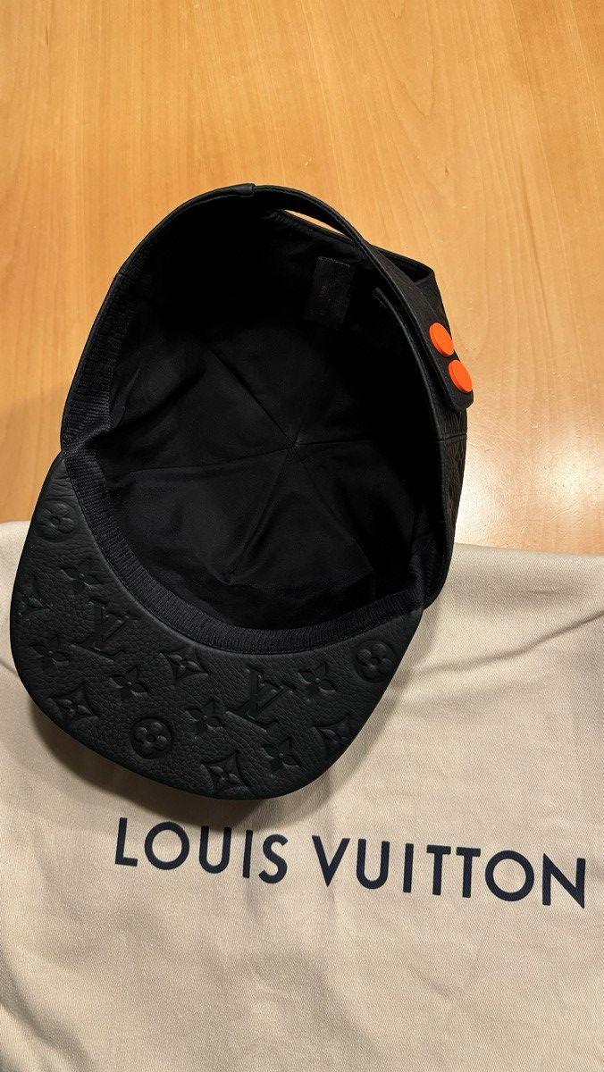 Louis Vuitton Louis Vuitton 1.0 Cap Virgil Abloh Monogram Leather Hat Size ONE SIZE - 3 Thumbnail