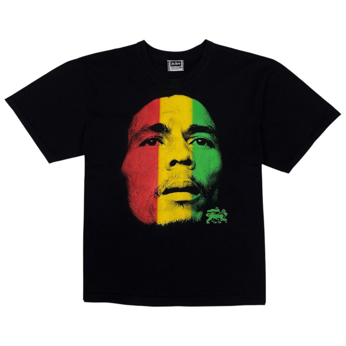 Bob Marley × Vintage Vintage 90's Bob Marley Big Face Reggae Rock Band T-shirt Size US XXL / EU 58 / 5 - 2 Thumbnail