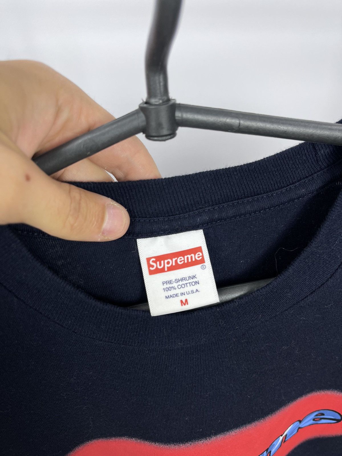 Supreme Supreme 2018 Oval Logo Ripple Long Sleeve T Shirt Size M Size US M / EU 48-50 / 2 - 4 Thumbnail