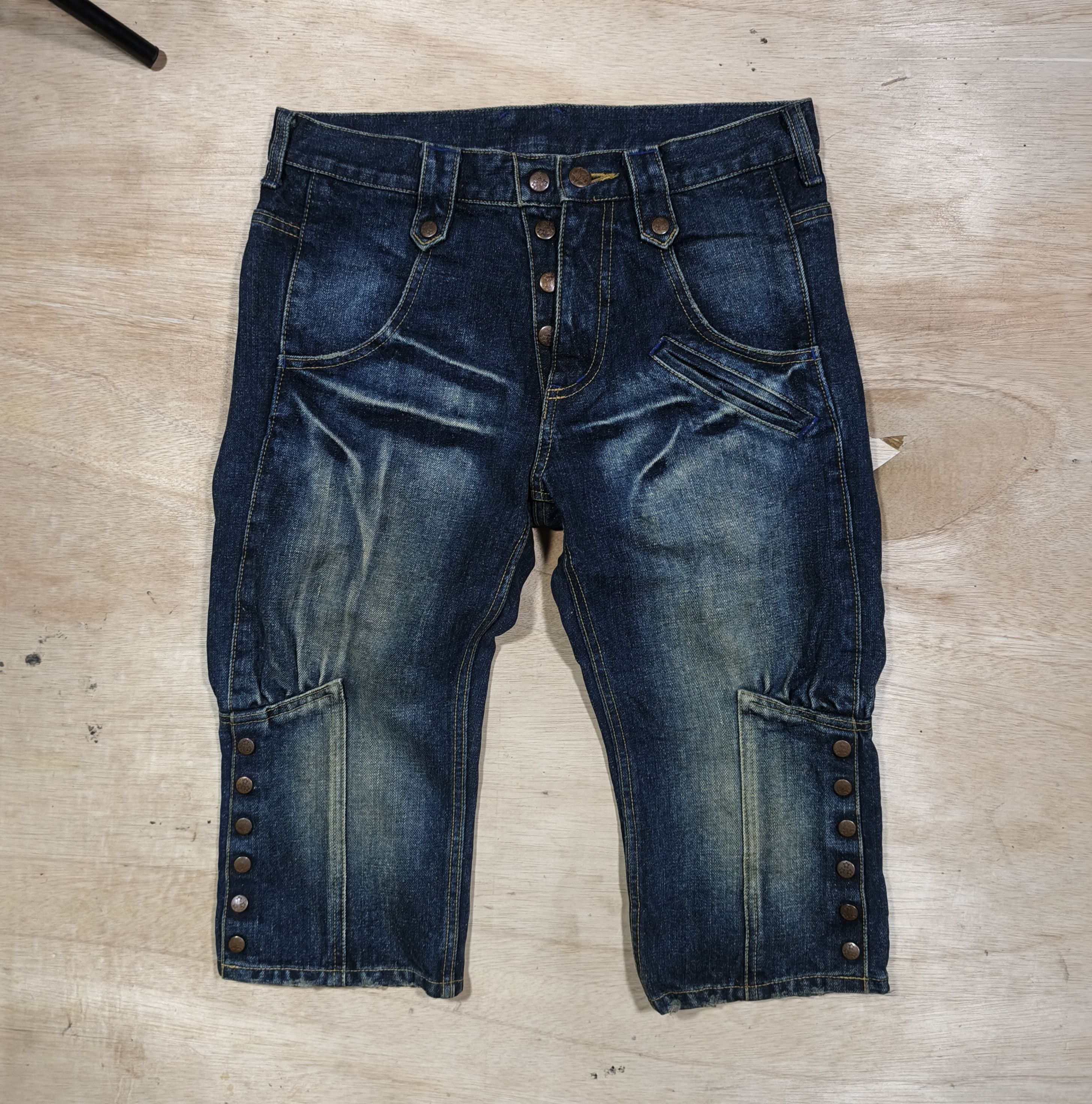 Comoli × Japanese Brand 2020SS Comoli Belted Denim Pants Indigo 3
