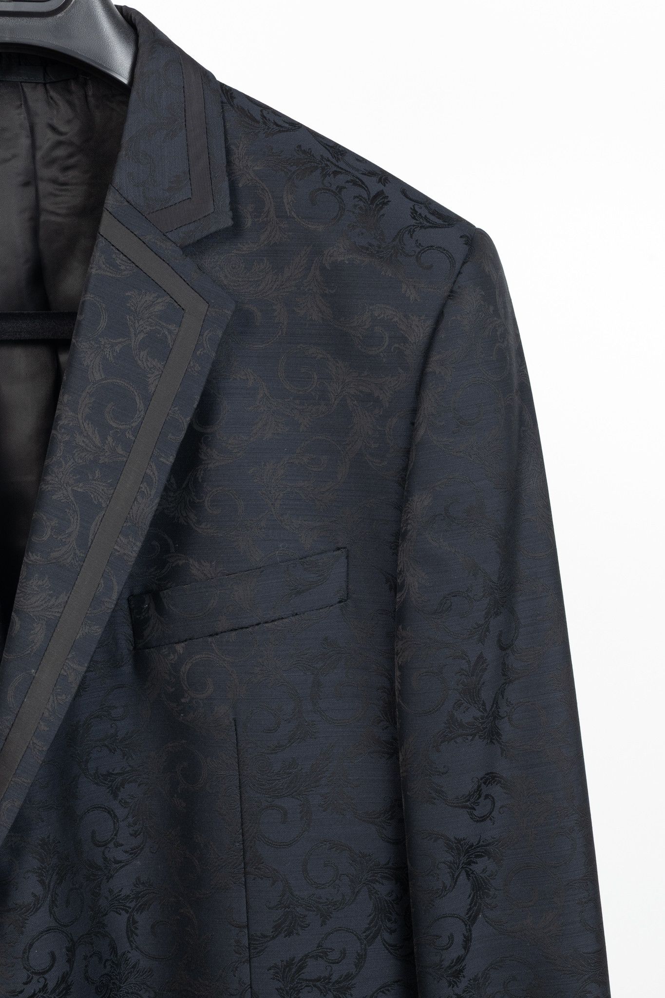 Versace Versace Collection Navy Baroque Jacquard Wool Blazer Size 50R - 5 Thumbnail