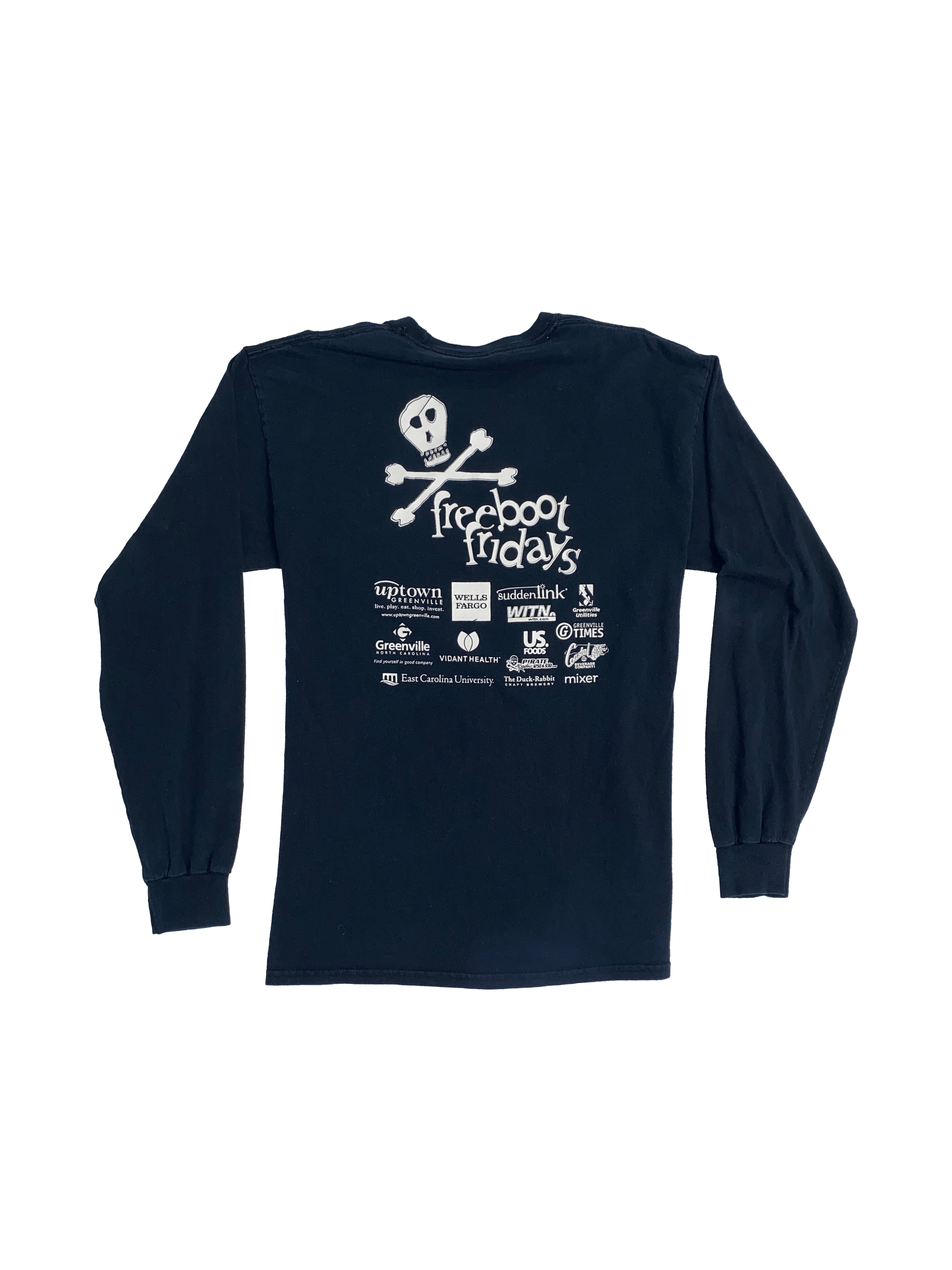 Vintage Black Vintage Long Sleeve "Im a Free Booter" Size US L / EU 52-54 / 3 - 2 Thumbnail